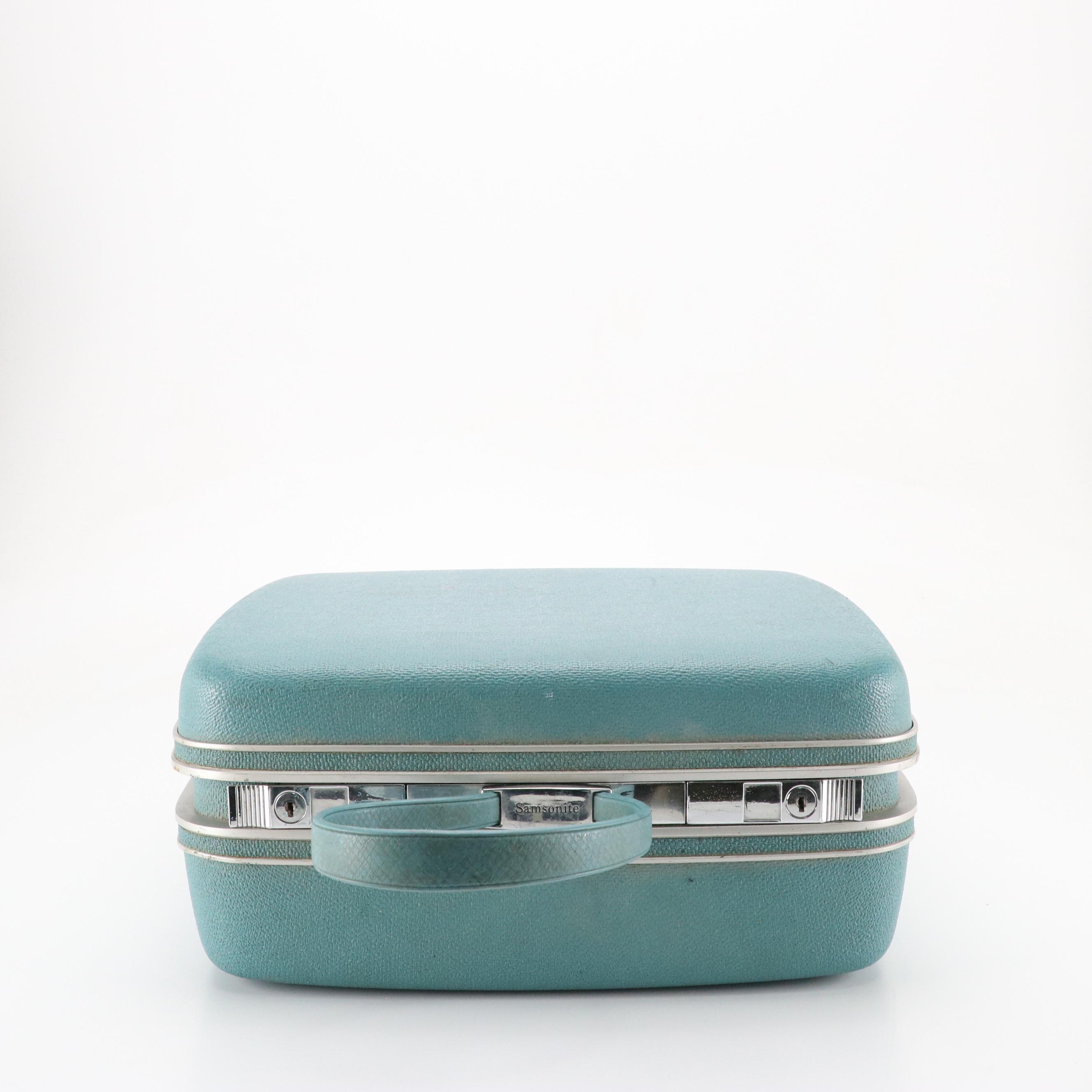 Vintage Samsonite Silhouette Hardside Carry One's/Suitcases in Teal