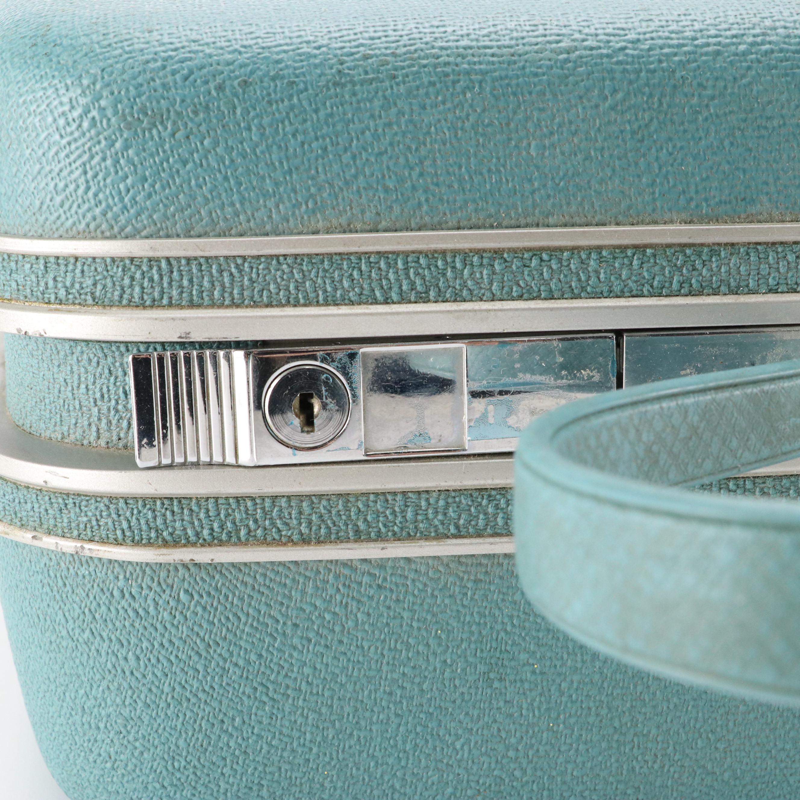 Vintage Samsonite Silhouette Hardside Carry One's/Suitcases in Teal