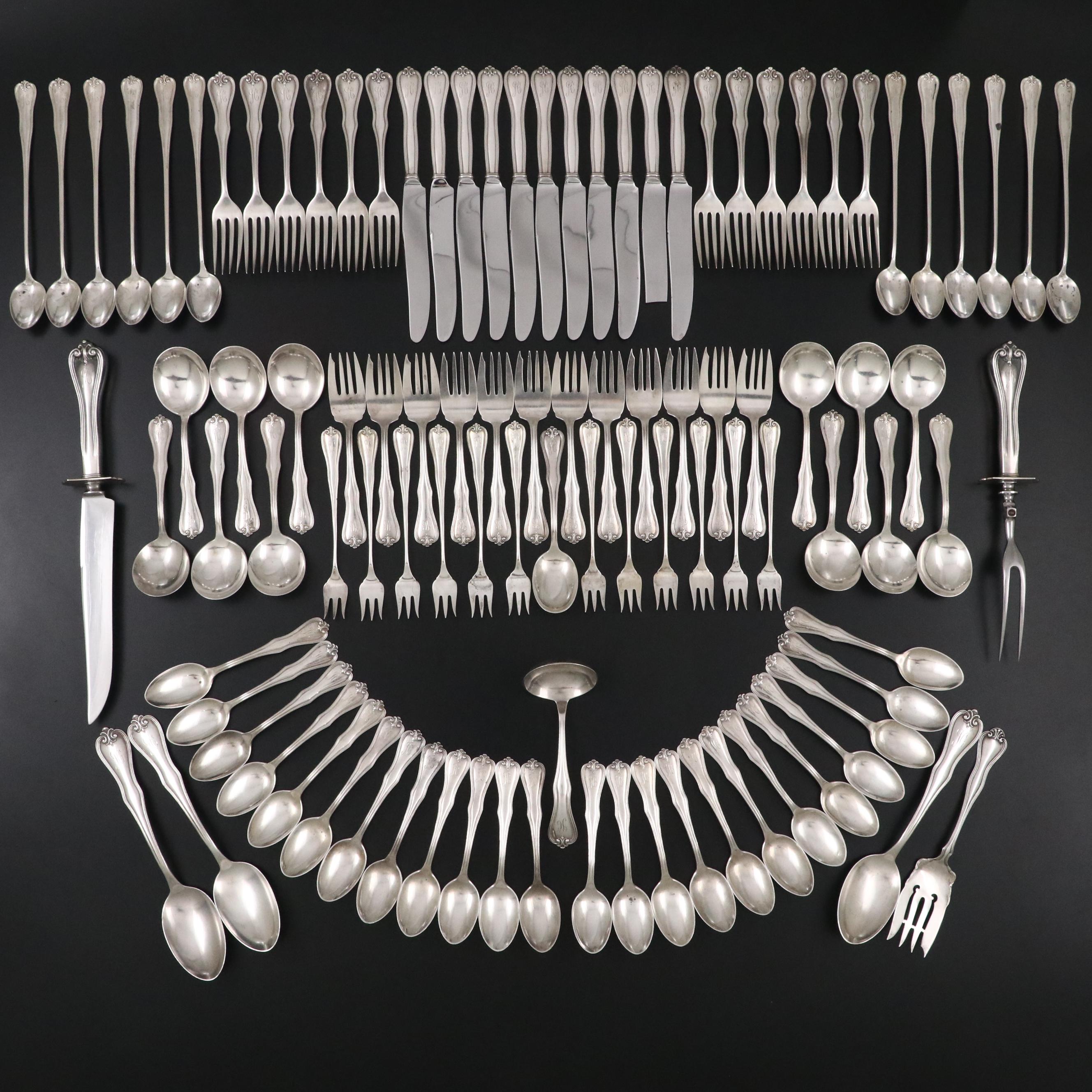 Frank M. Whiting "Puritan" Sterling Silver Flatware Set