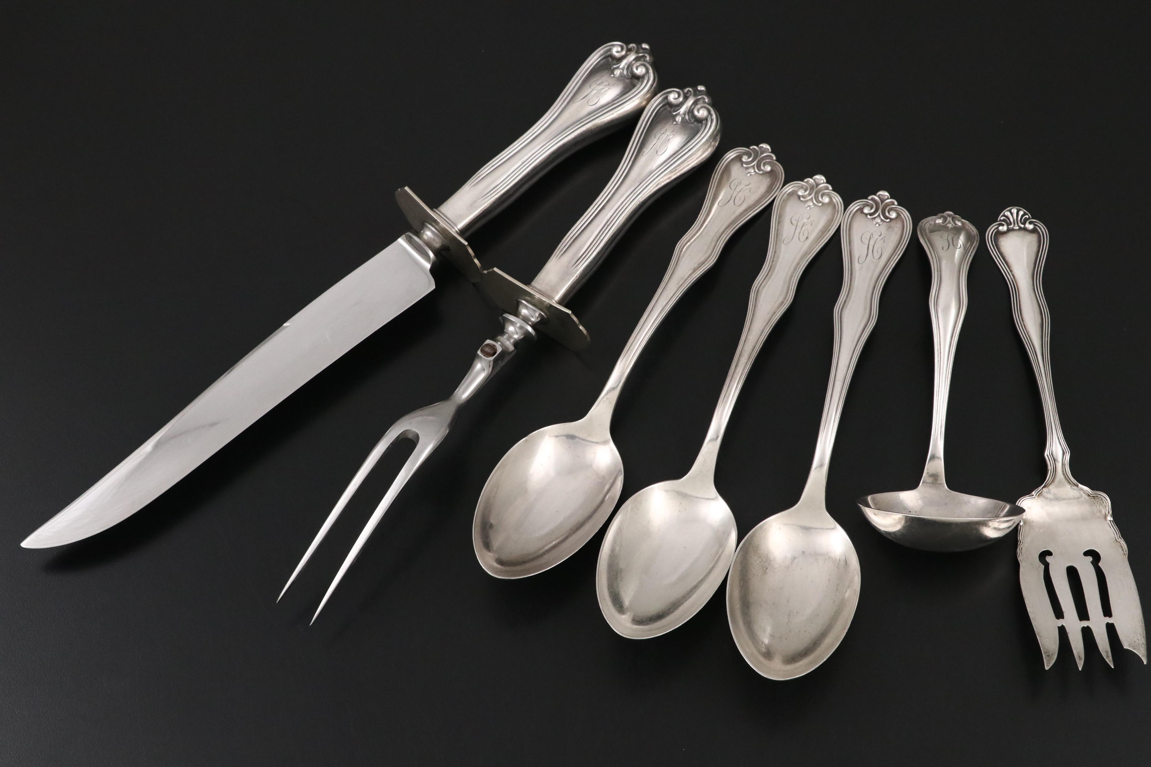 Frank M. Whiting "Puritan" Sterling Silver Flatware Set