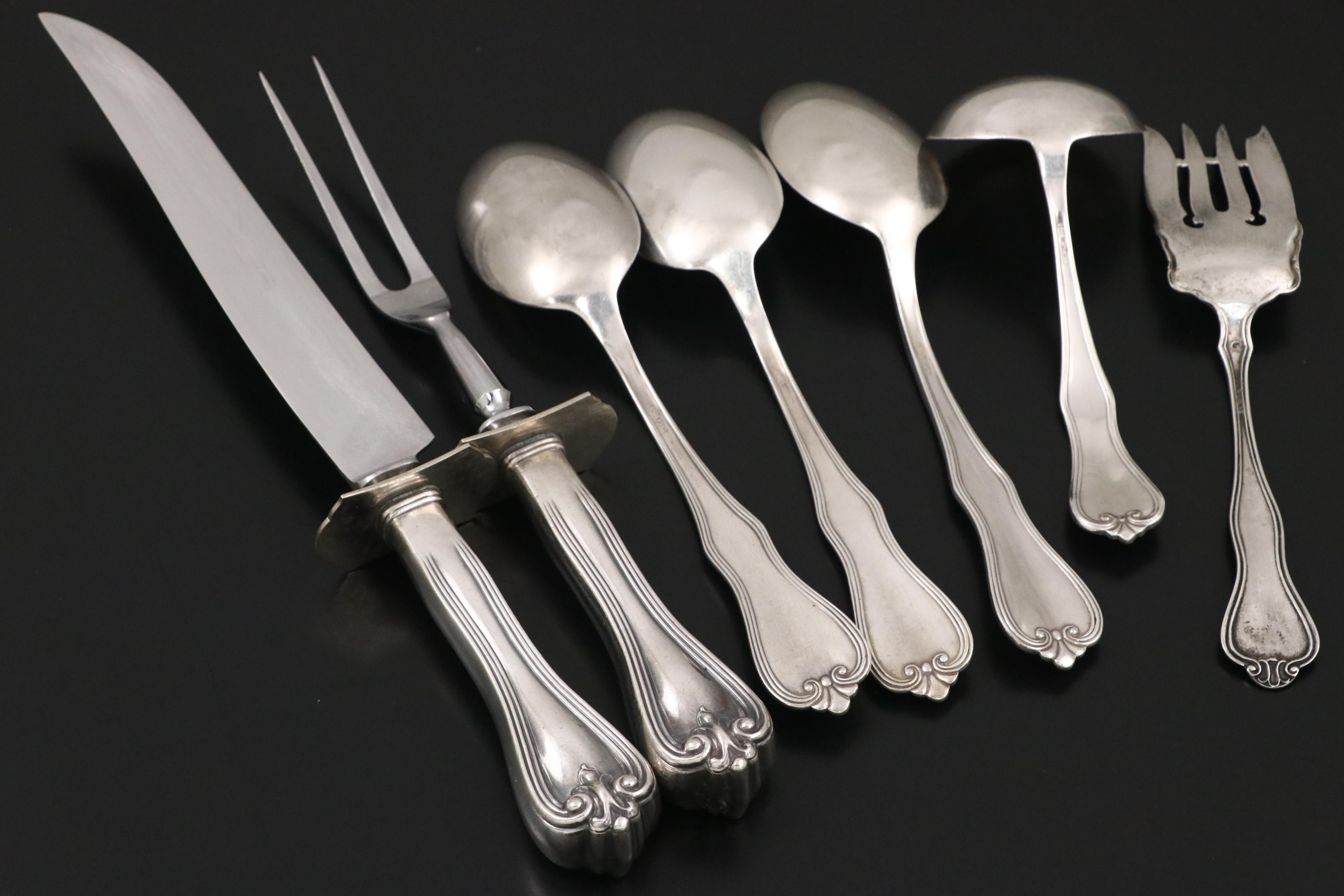 Frank M. Whiting "Puritan" Sterling Silver Flatware Set