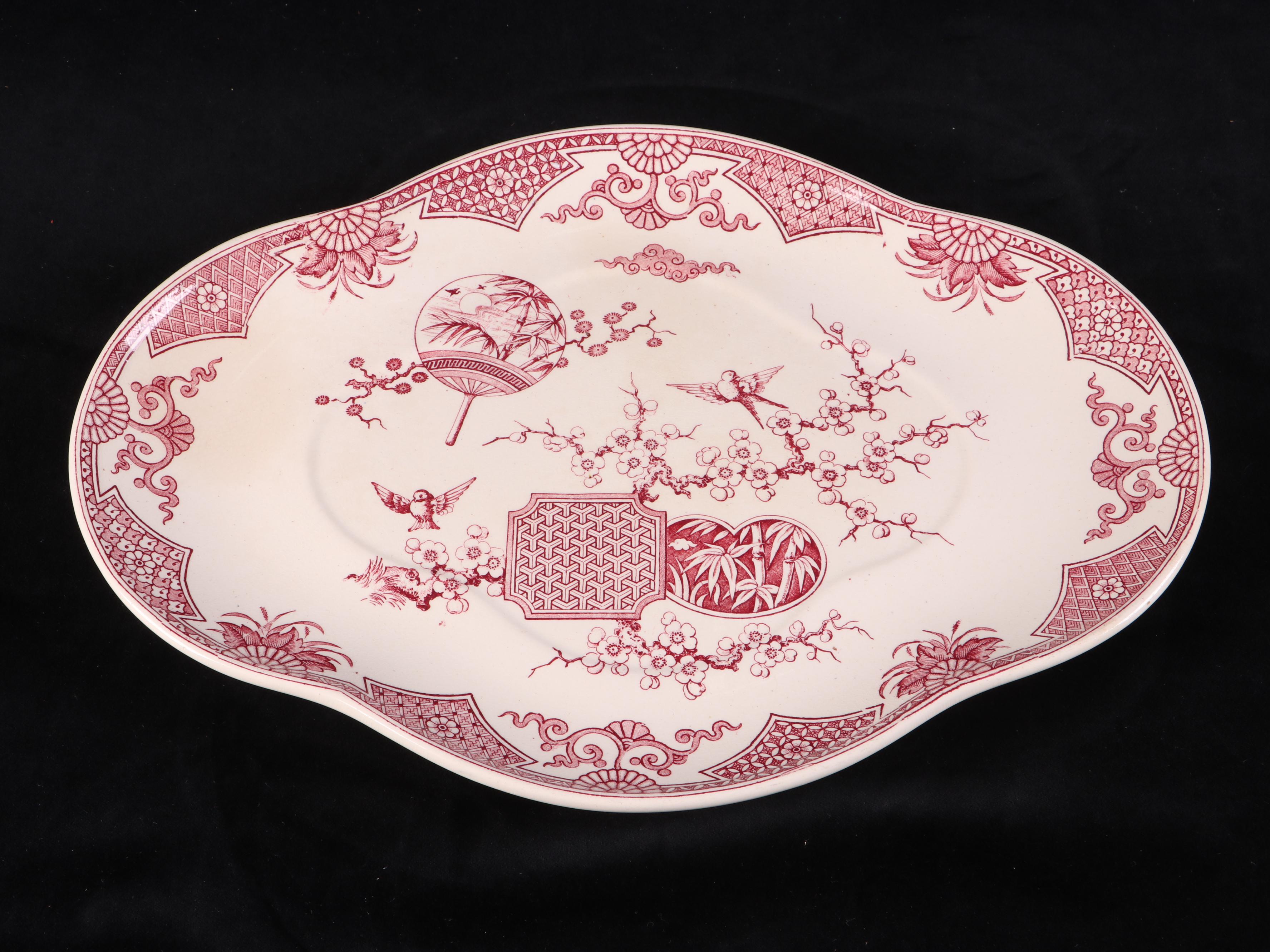 Furnivals "Formosa Brown" Ceramic Lidded Tureen with Underplate and Ladle, 1879