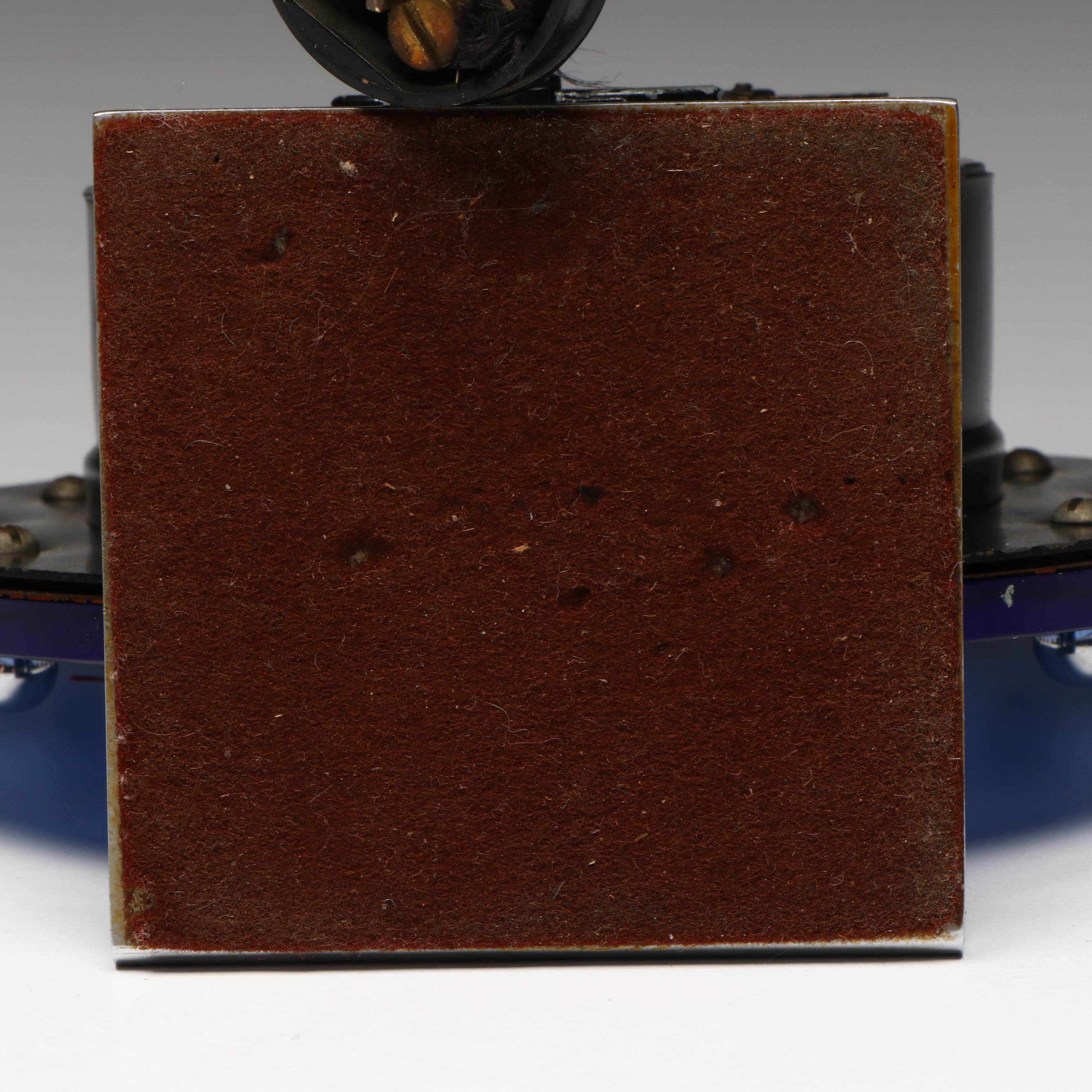 Gilbert Rohde for Herman Miller Blue Mirror Electric Alarm Clock