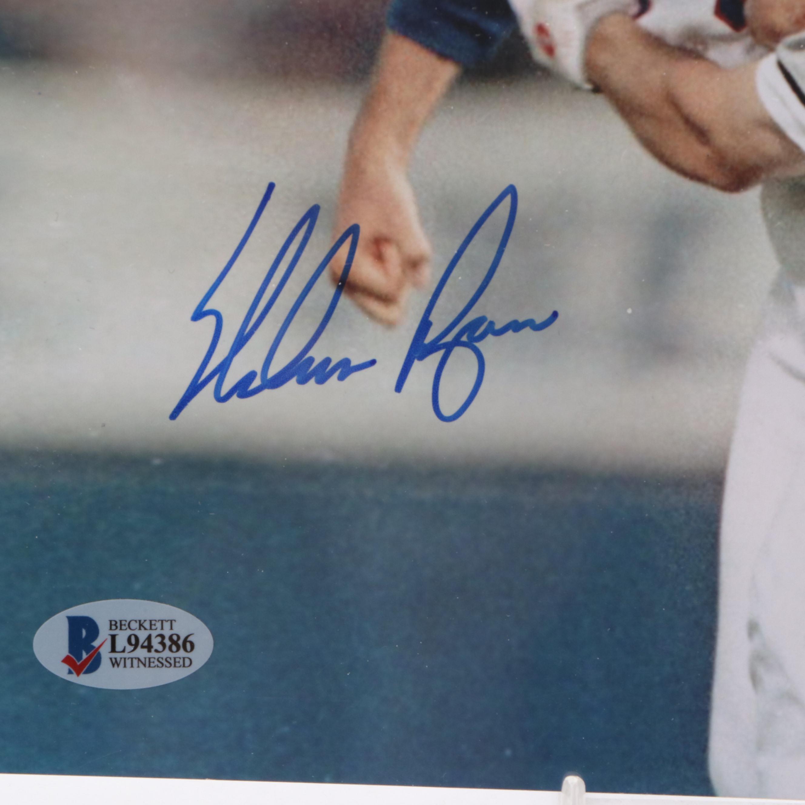 Nolan Ryan and Robin Ventura Signed "Fight" Print with More