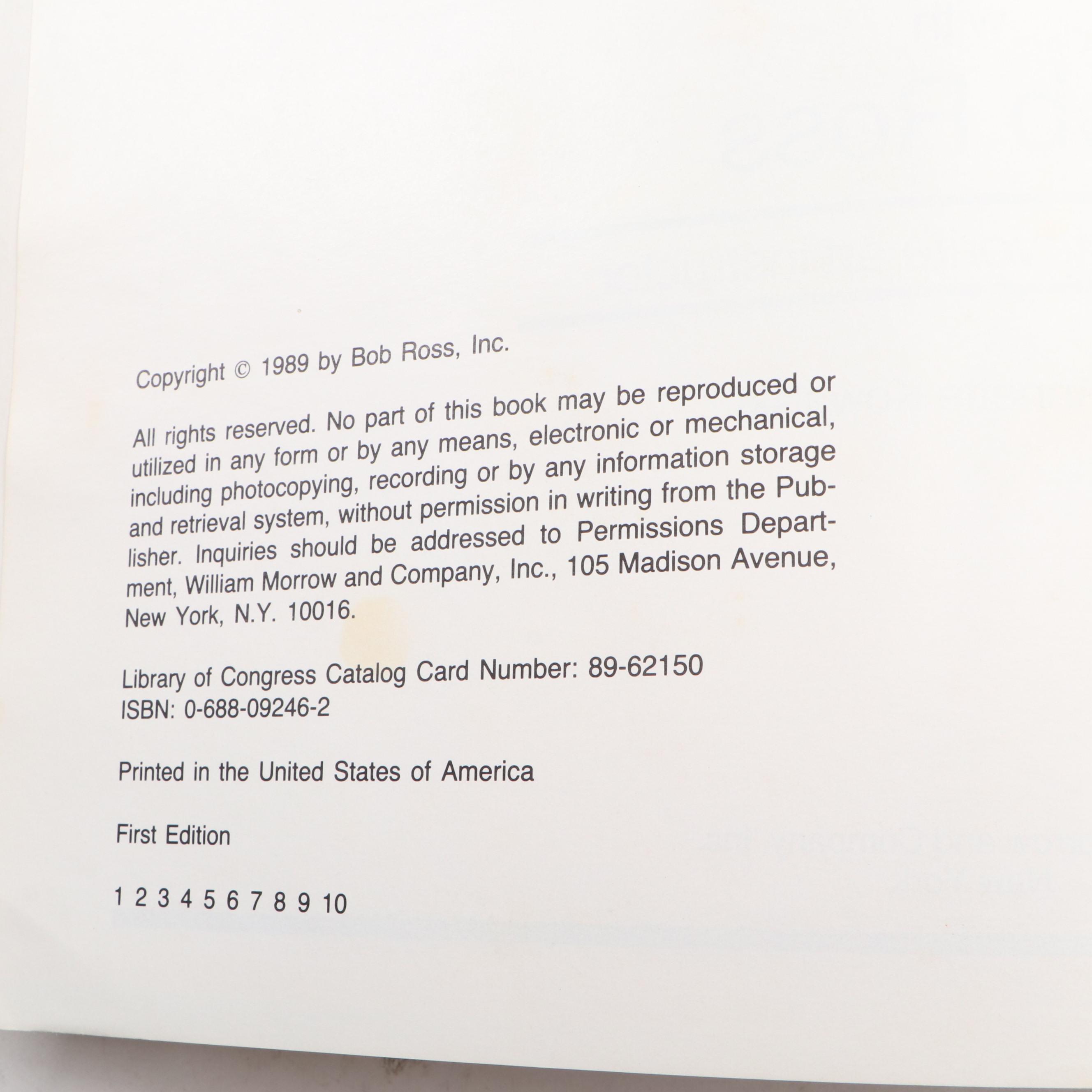 Bob Ross Signed First Printing "The Best of The Joy of Painting" Book, JSA