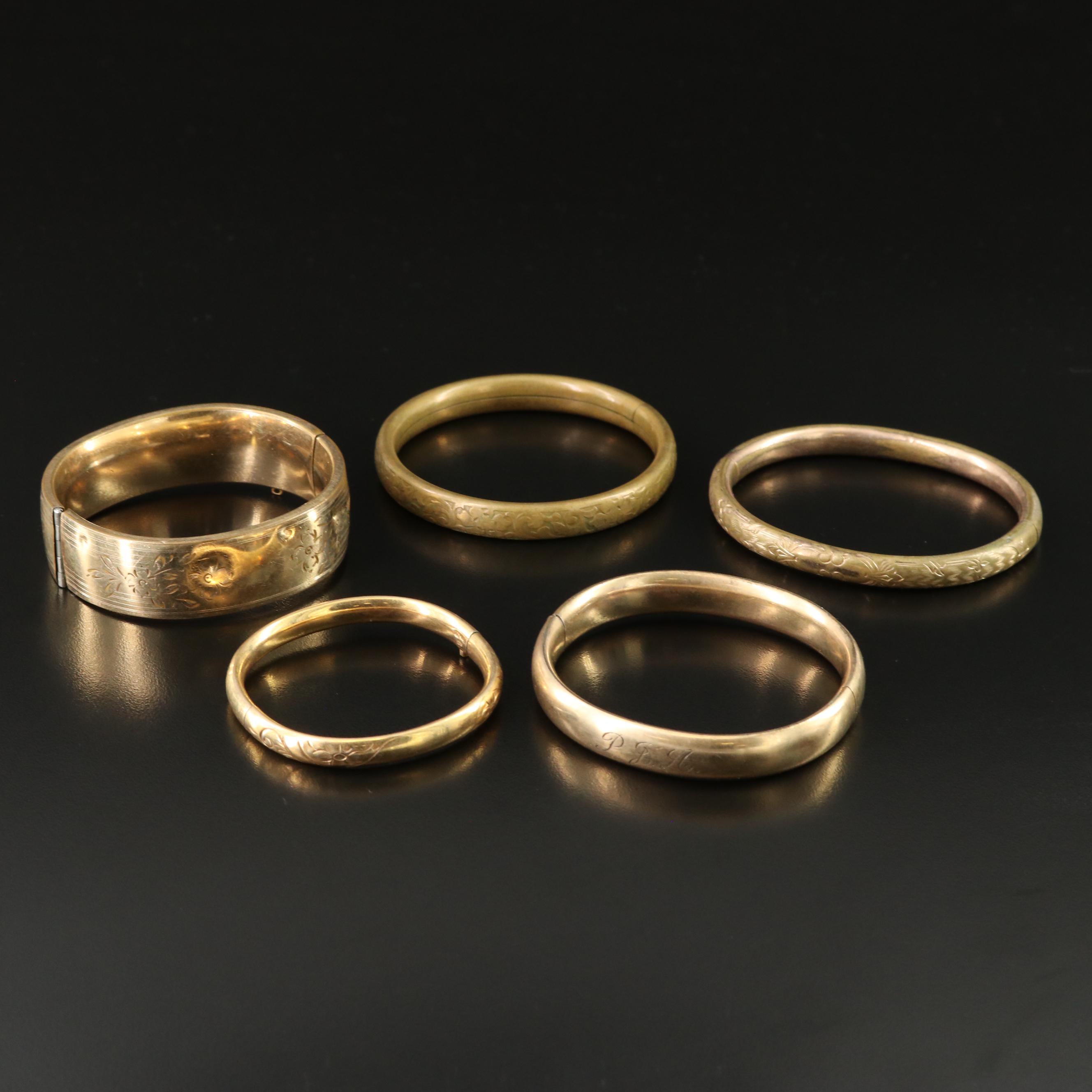 Vintage Bracelets Including Gold-Filled and Winard