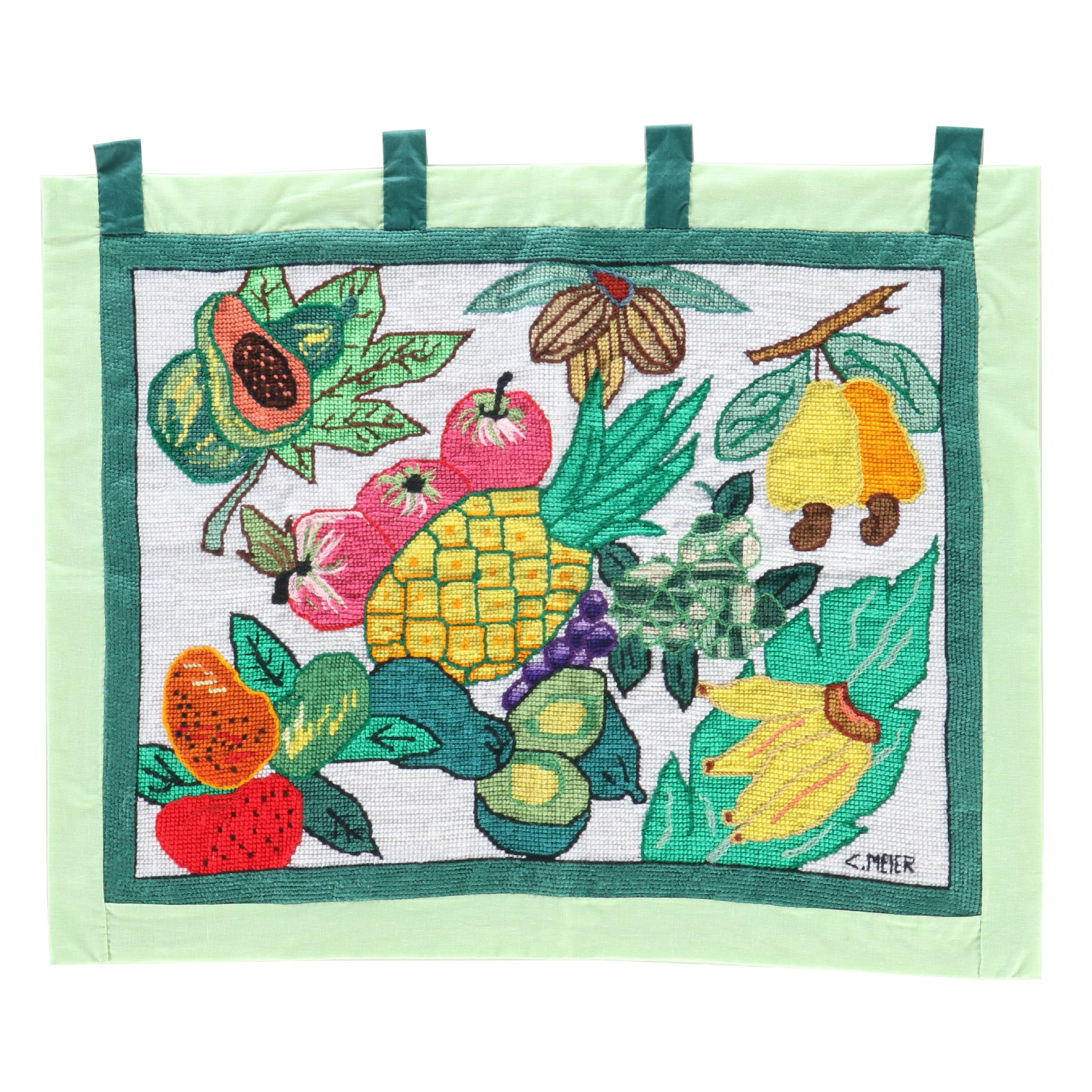 Cacilda Meier Handmade Artisan Quilt, 21st Century