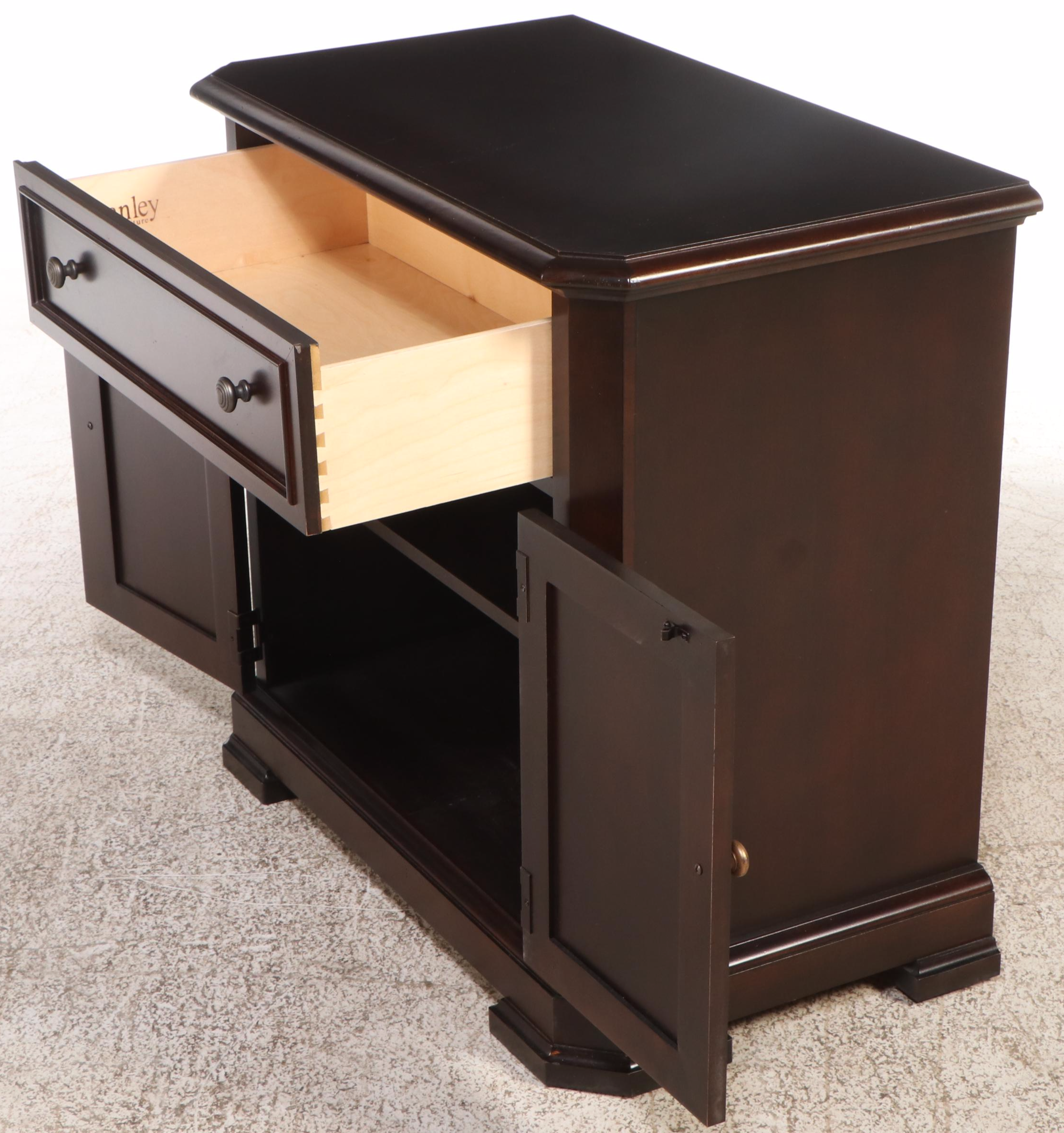 Stanley Queen Leather Upholstered Headboard with Nightstands