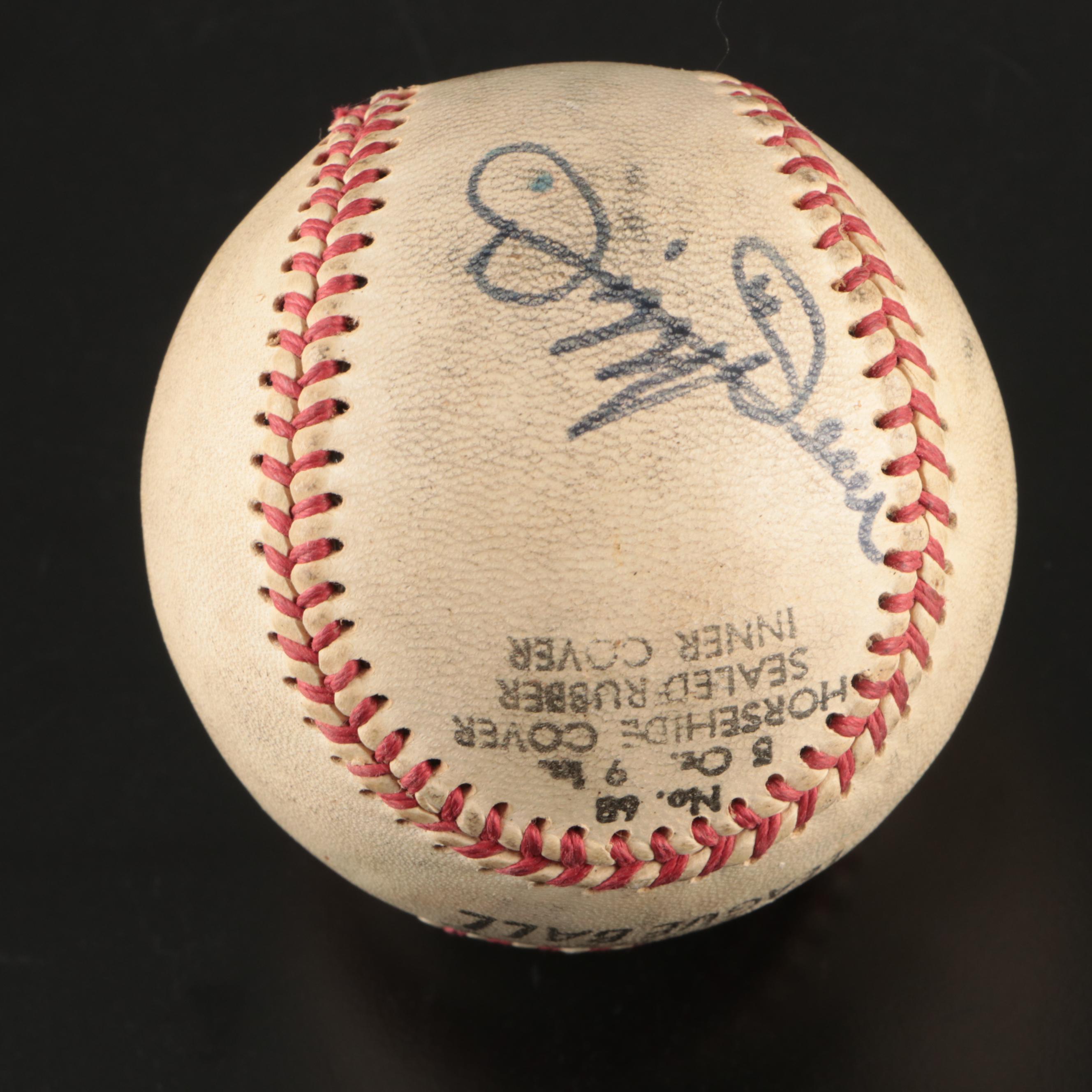 Dizzy Dean Signed Lookout Sporting Goods Baseball Graded JSA 8