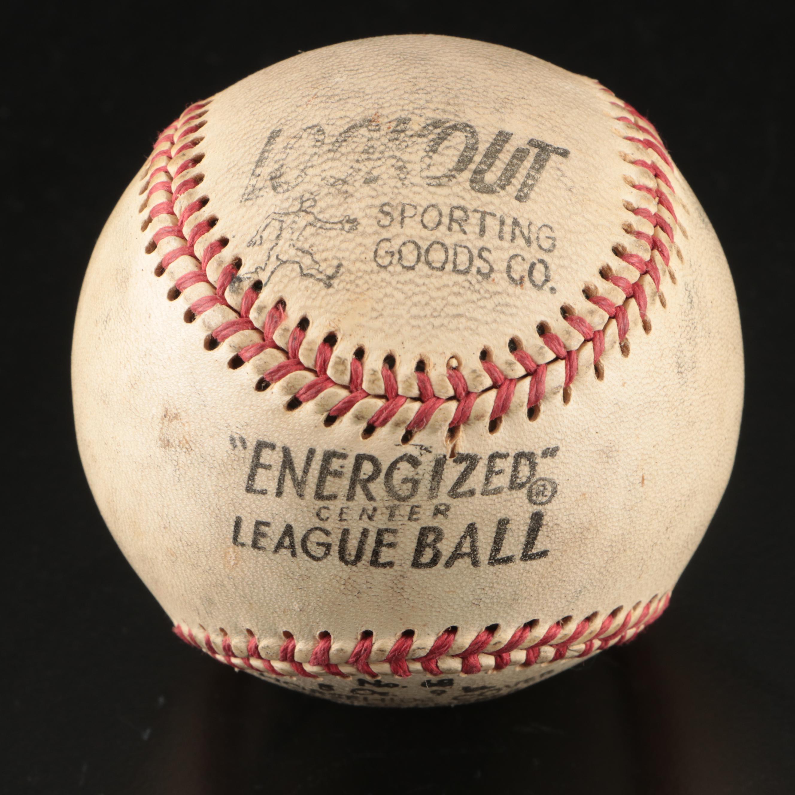 Dizzy Dean Signed Lookout Sporting Goods Baseball Graded JSA 8