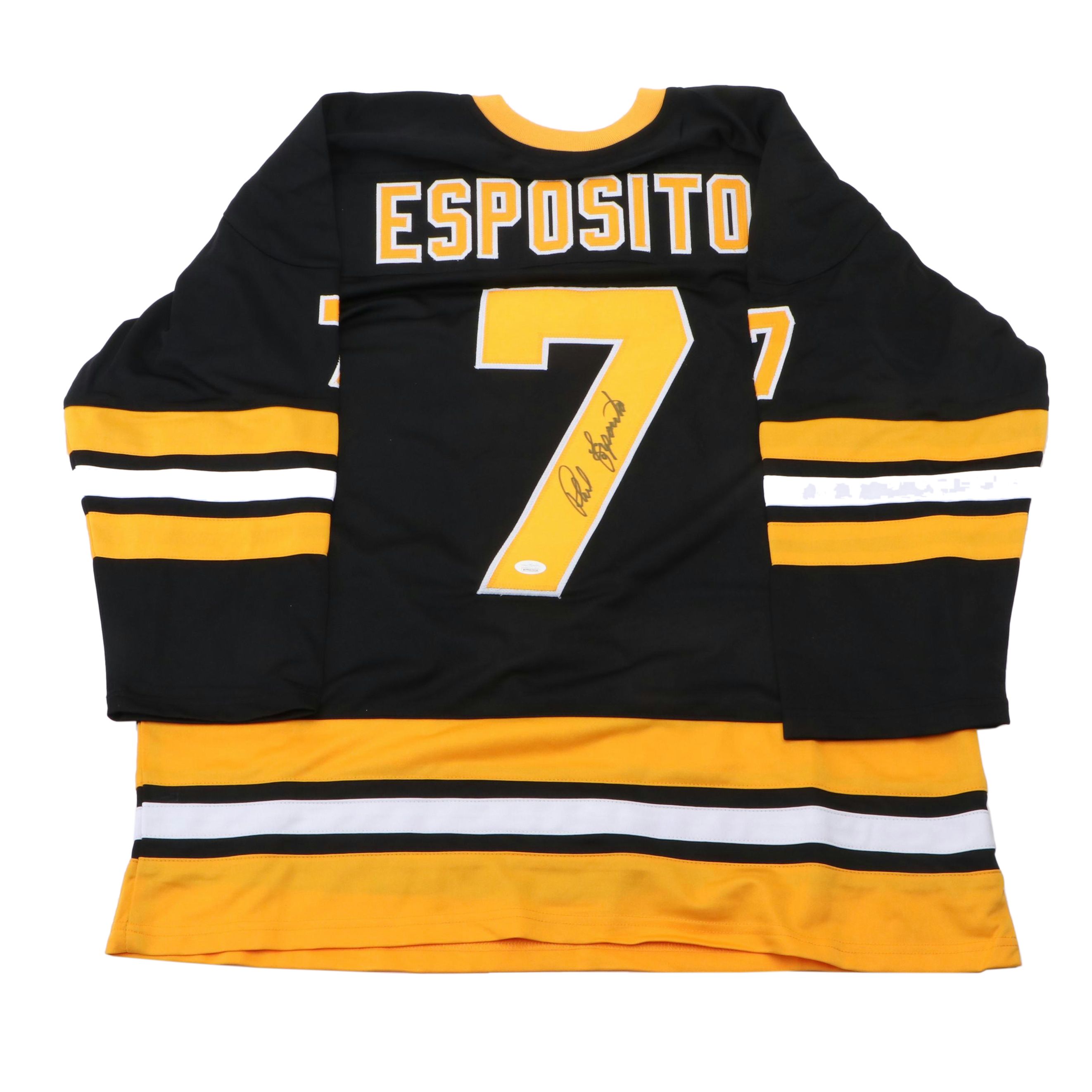 Phil Esposito Signed Boston Bruins Hockey Jersey, JSA
