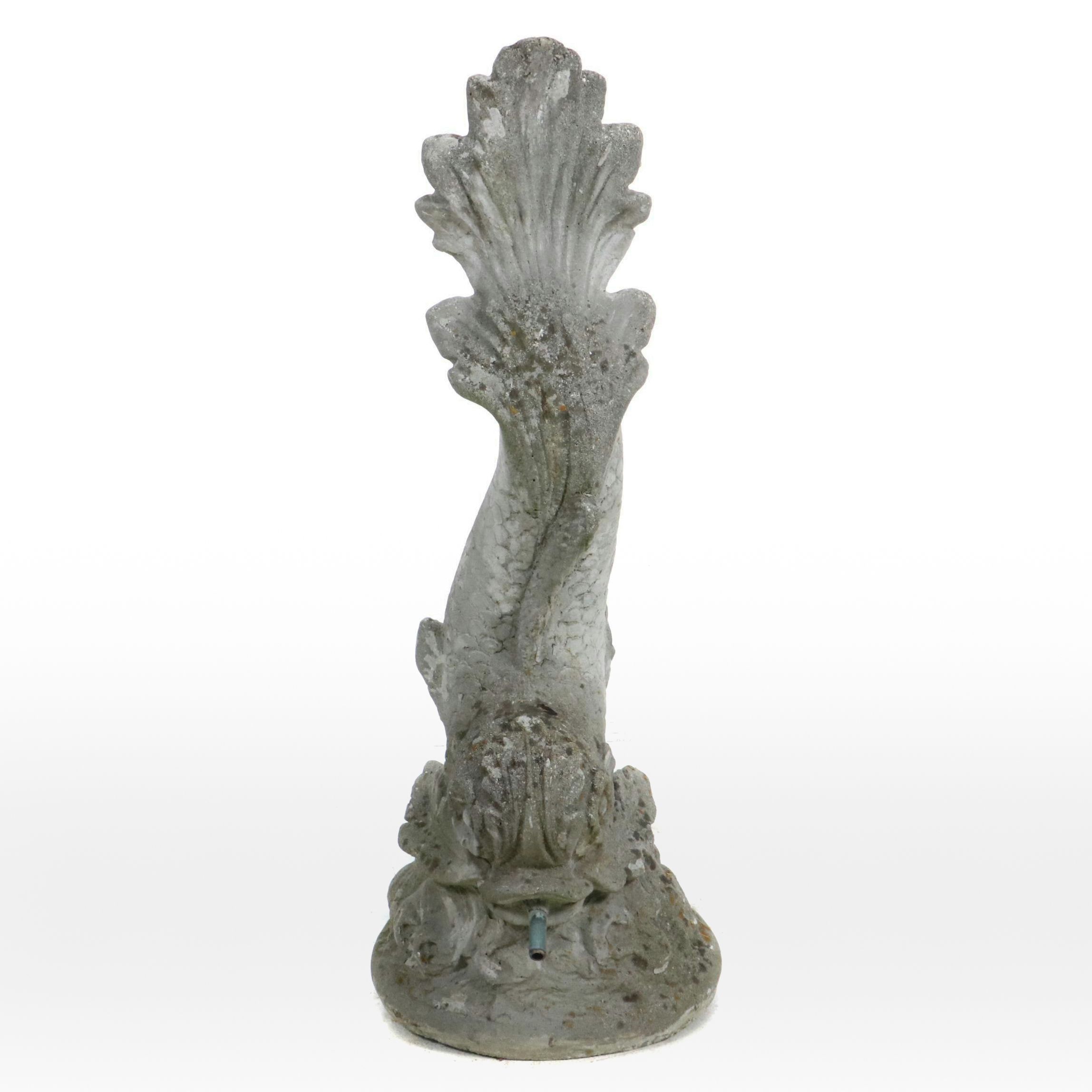 Baroque Style Dolphin Concrete Garden Sculptural Fountain