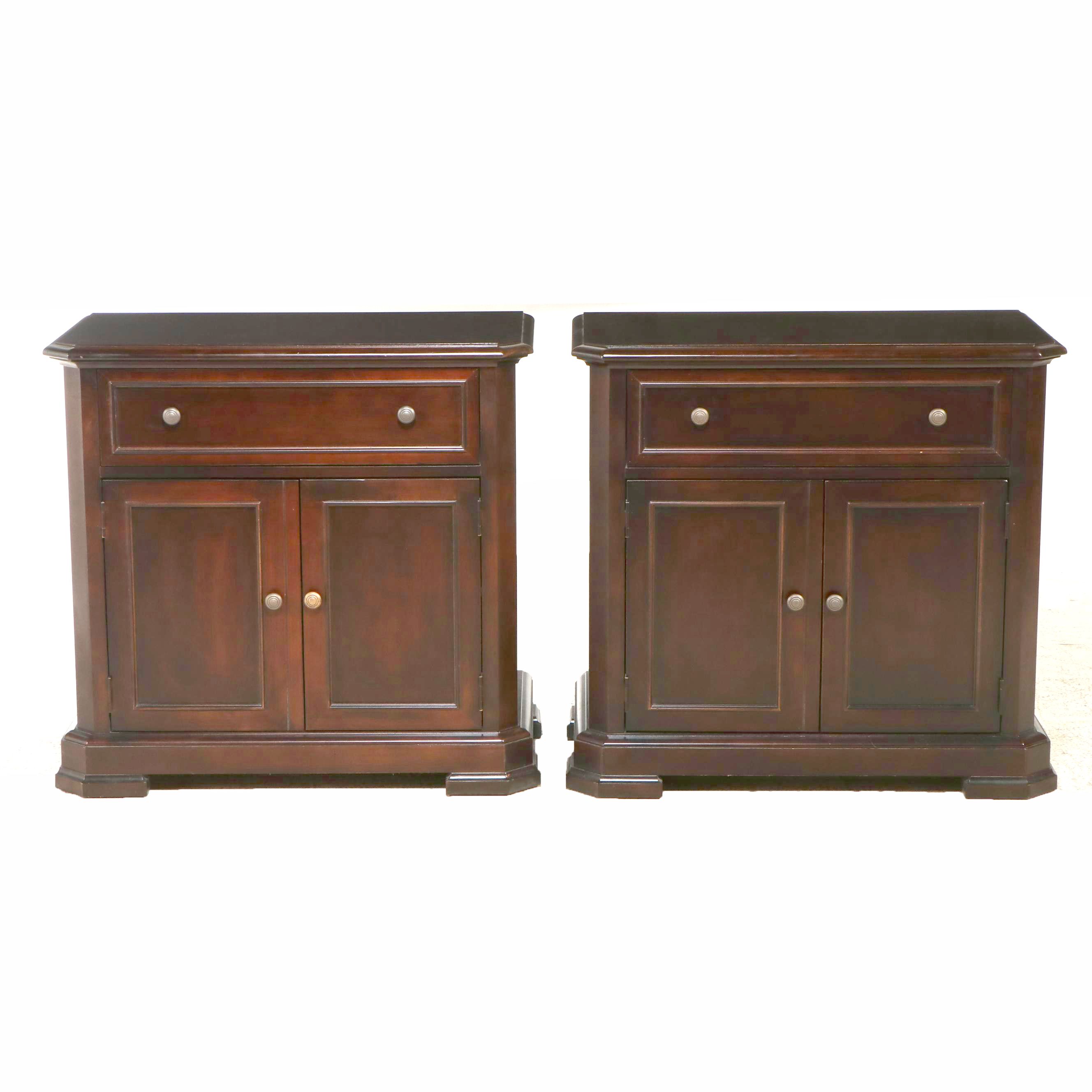 Stanley Queen Leather Upholstered Headboard with Nightstands