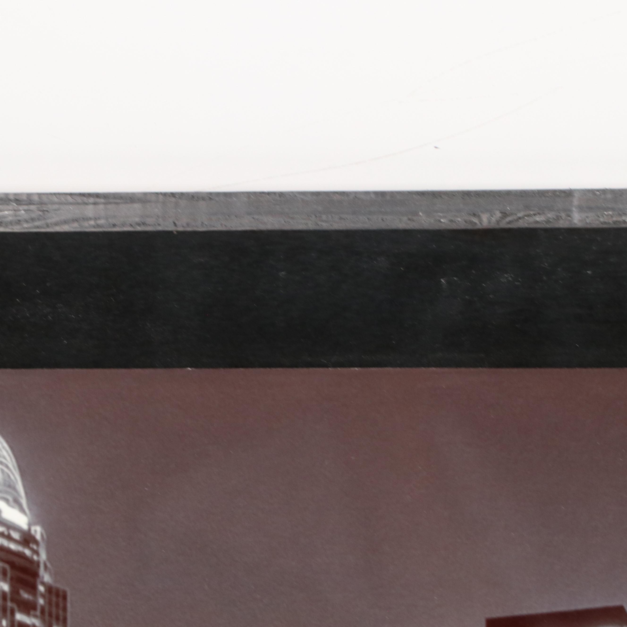 R. Hill Photograph on Metal of Cincinnati Park and S. Cole Ohio Wall Sculpture