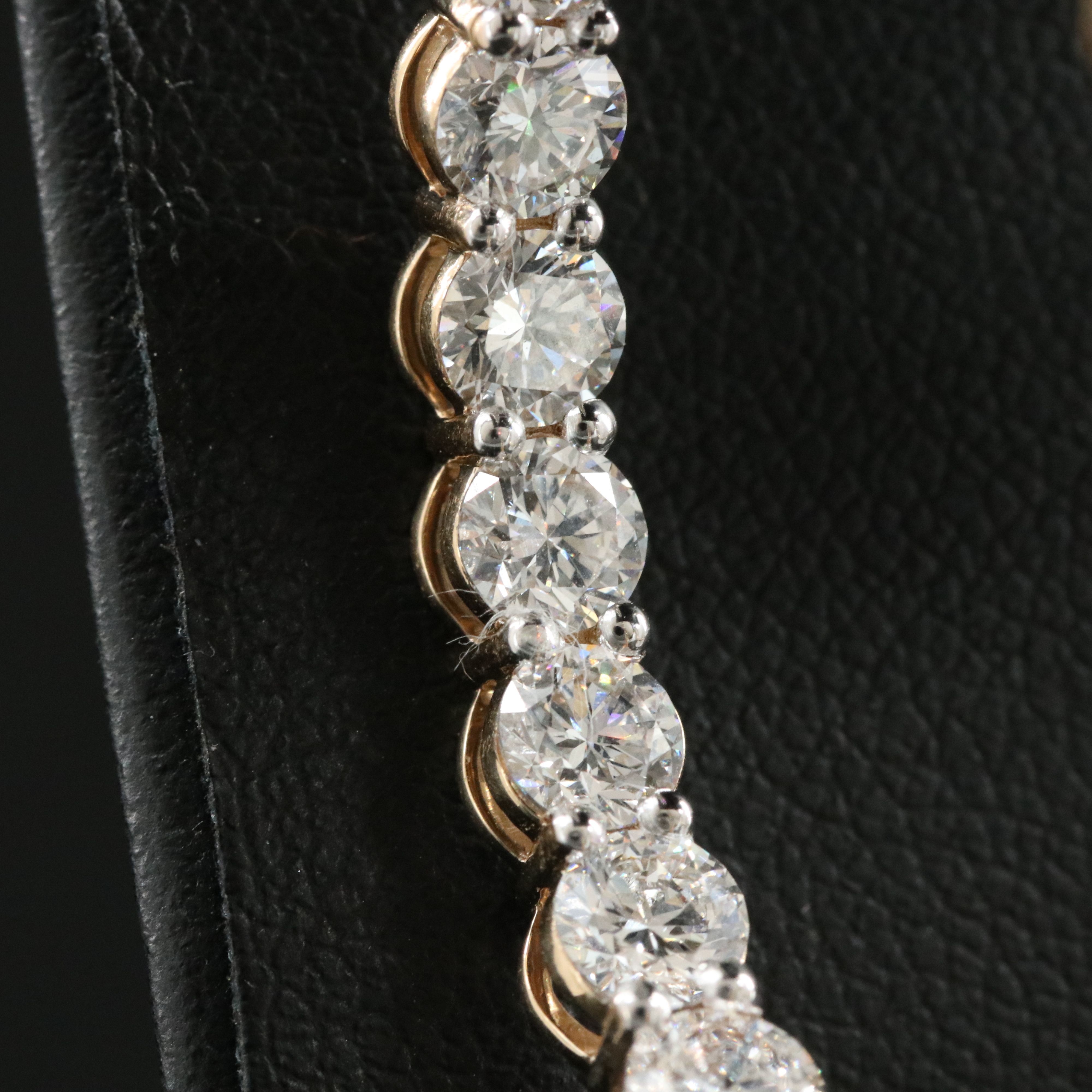 14K 10.03 CTW Lab Grown Diamond Inside Out Hoop Earrings