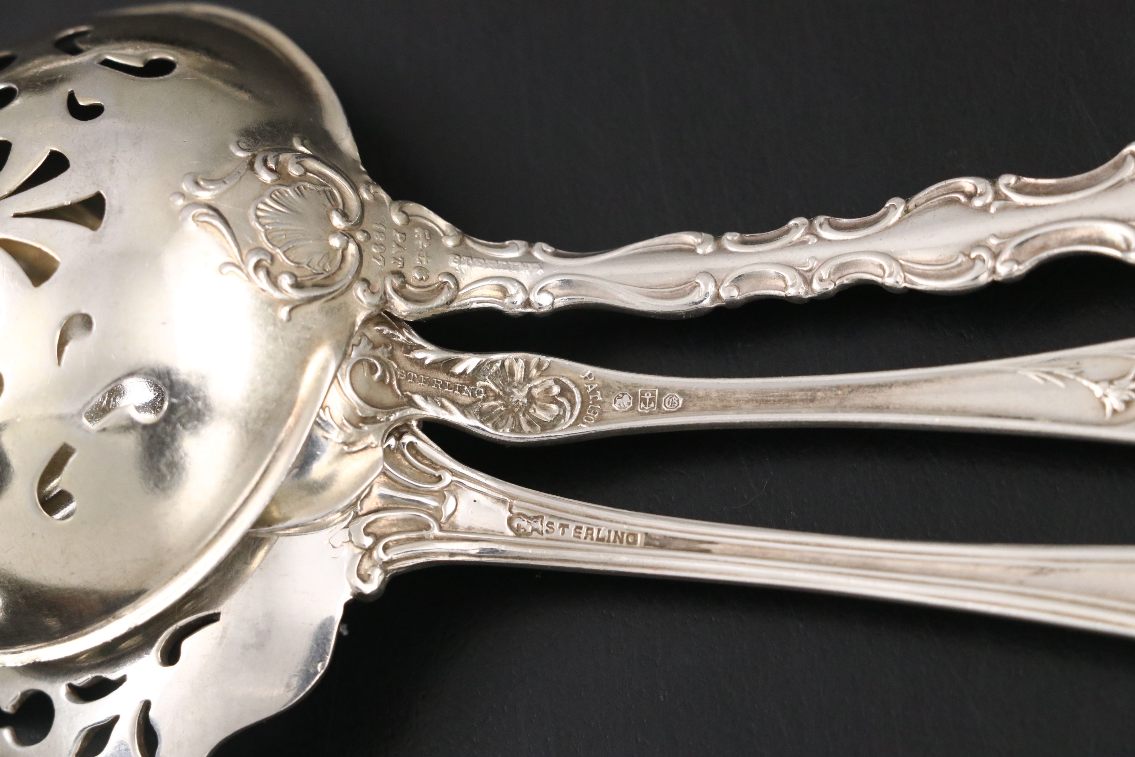 Gorham "Melrose" with Other Sterling Silver Serving Utensils and Flaware