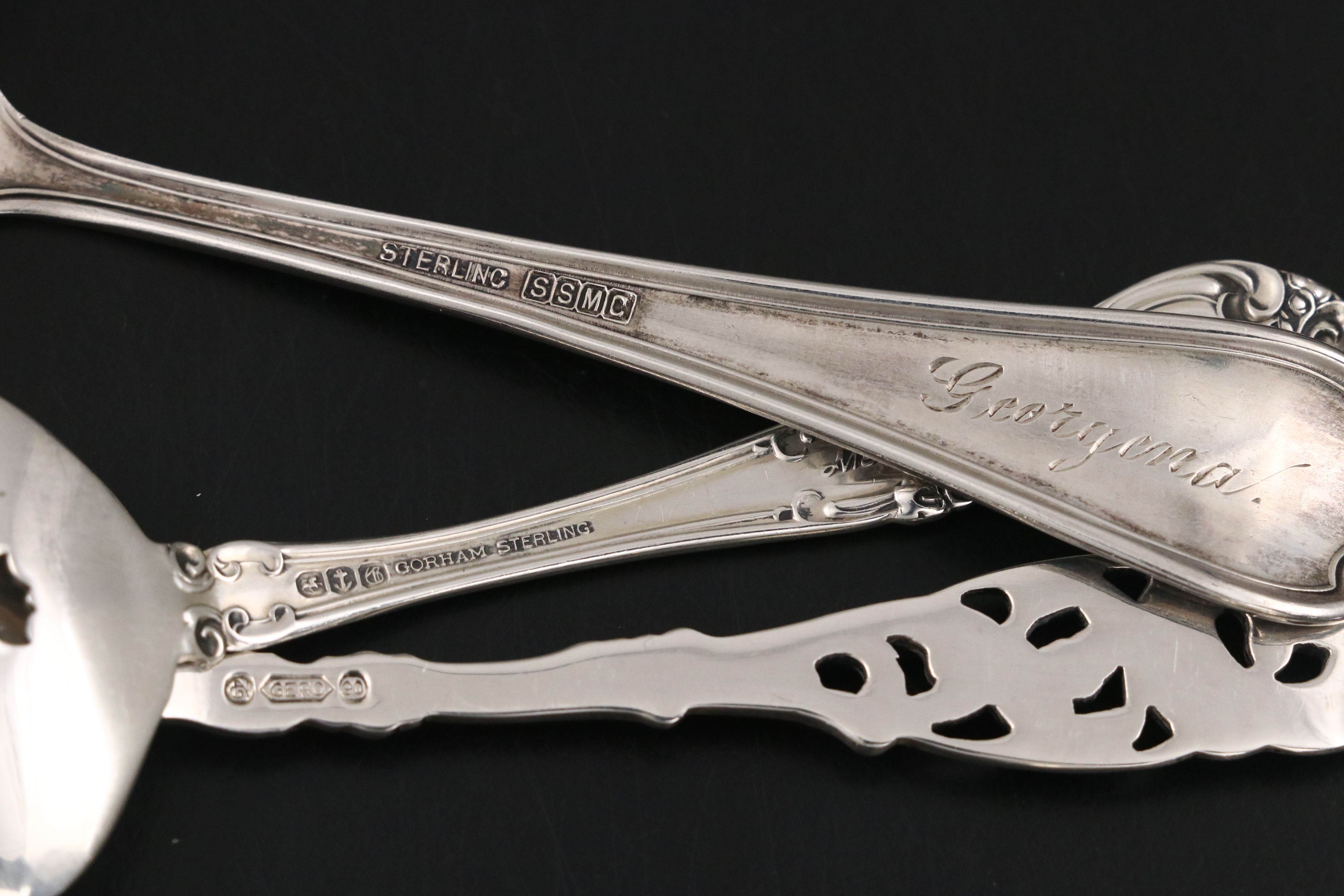 Gorham "Melrose" with Other Sterling Silver Serving Utensils and Flaware