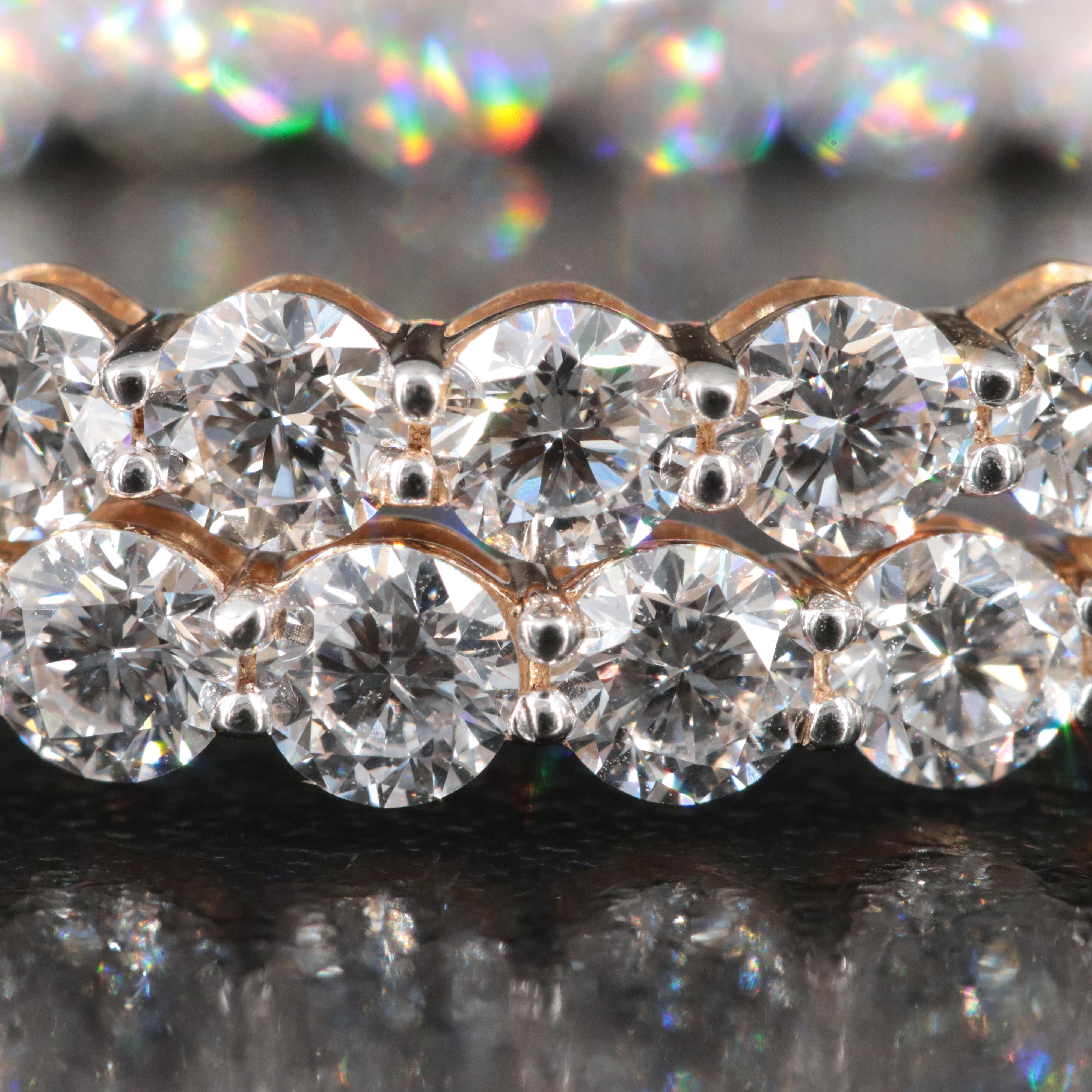 14K 10.03 CTW Lab Grown Diamond Inside Out Hoop Earrings