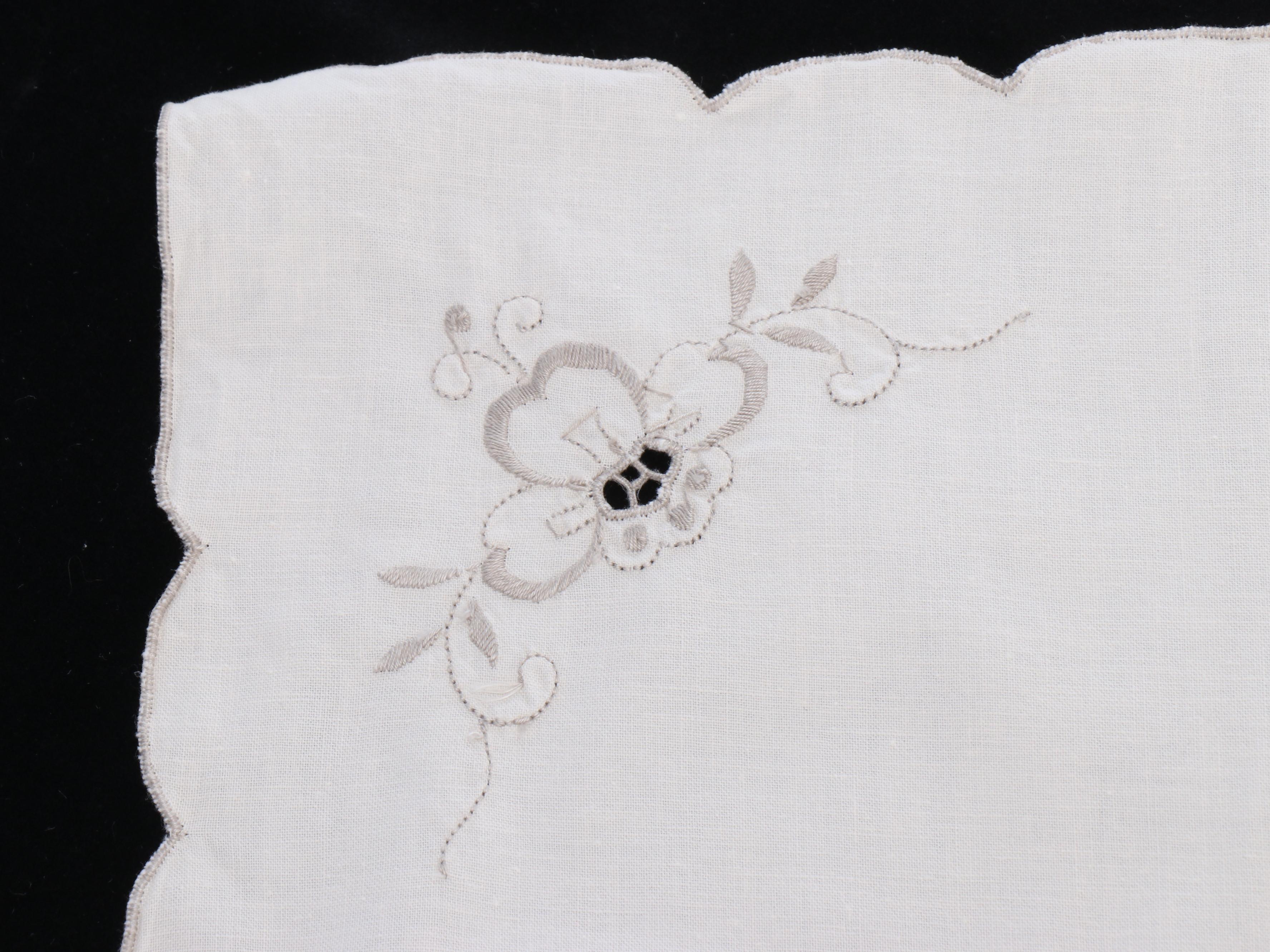 Cutwork and Embroidered with Other Table Linens, 20th Century