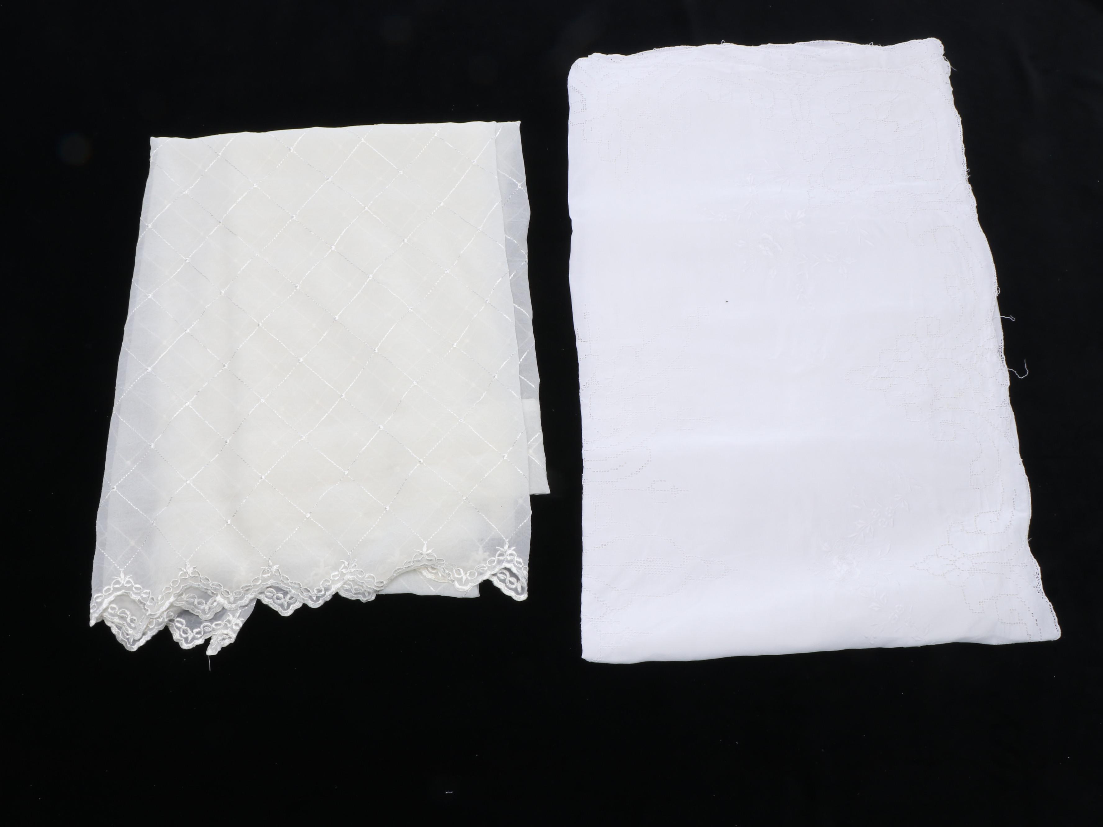 Cutwork and Embroidered with Other Table Linens, 20th Century