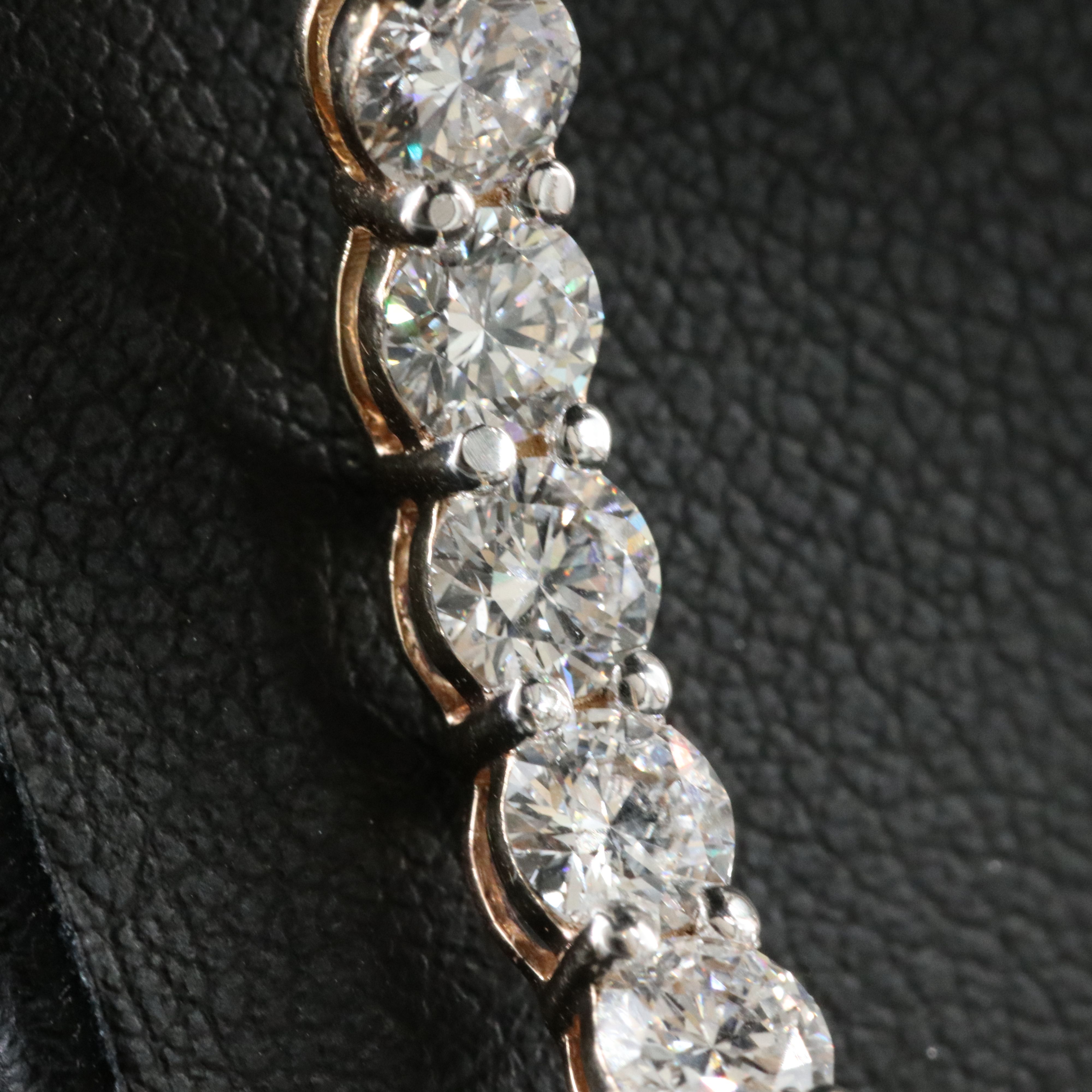 Loose 9.86 CTW Lab Grown Diamond Inside Out Hoop Earrings