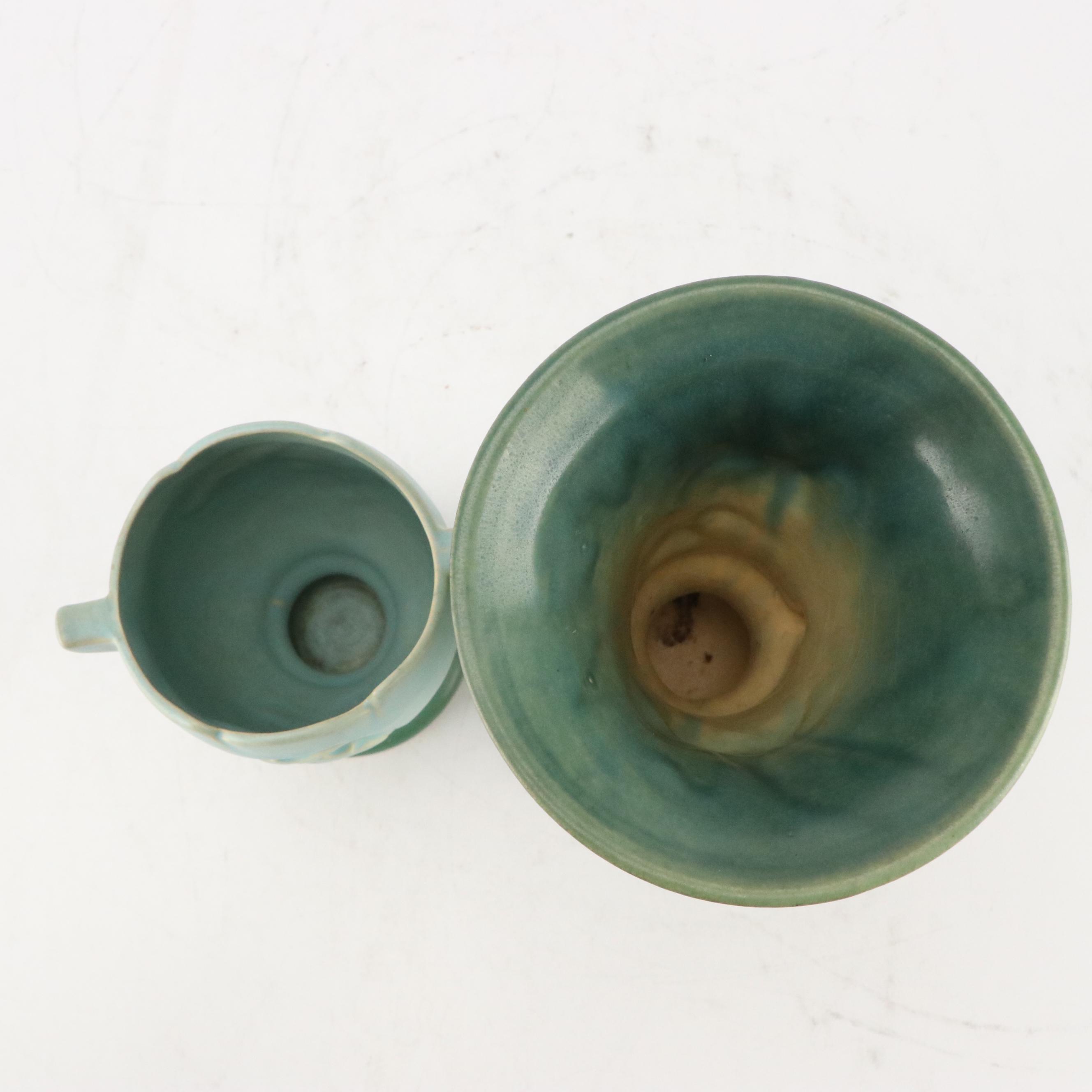 Roseville Pottery "Primrose," "Zephyr Lily," "Snowberry," & Silhouette Vases