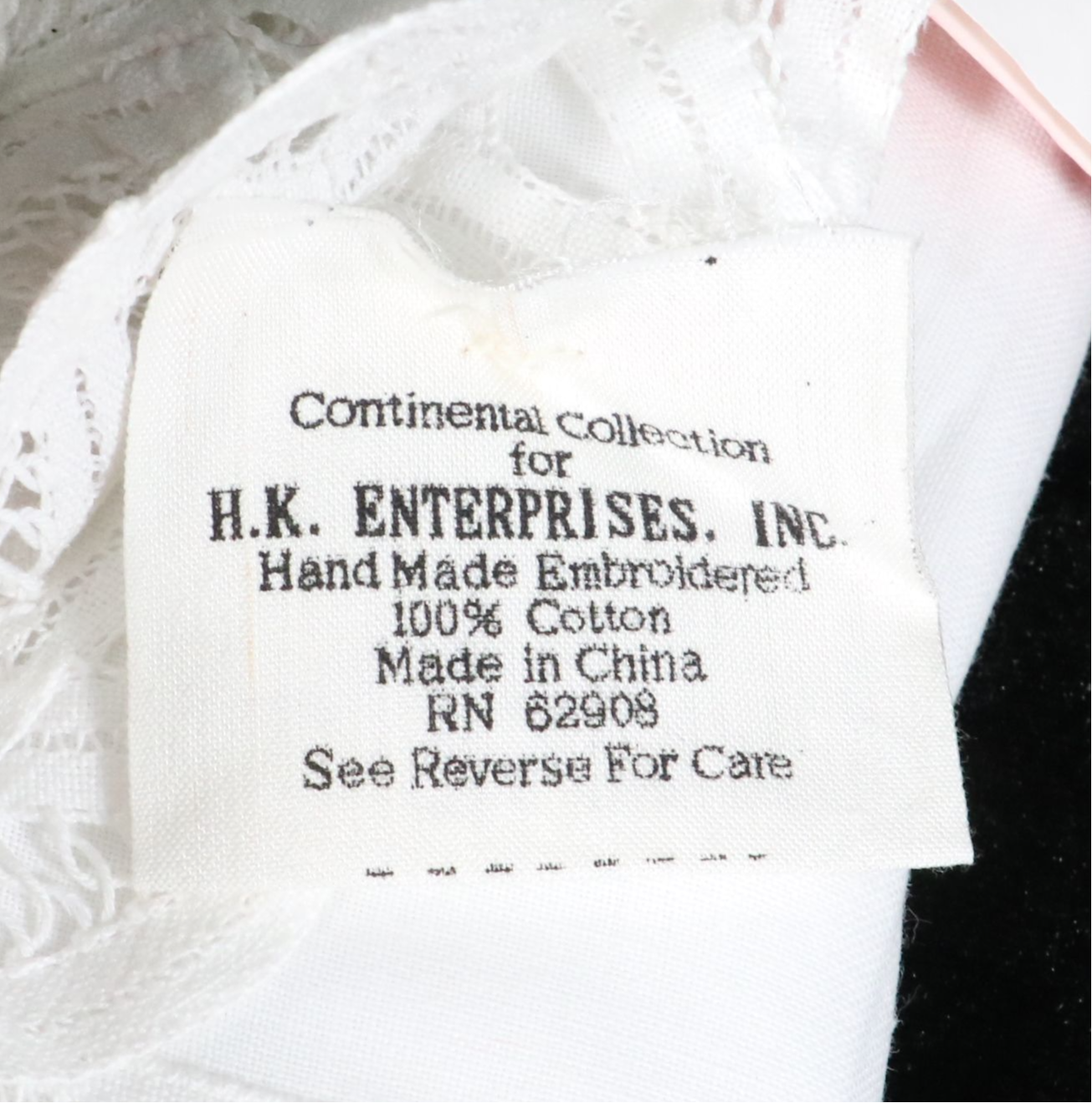 H.K. Enterprises Continental Collection Batten Lace Tablecloth with Other Linens