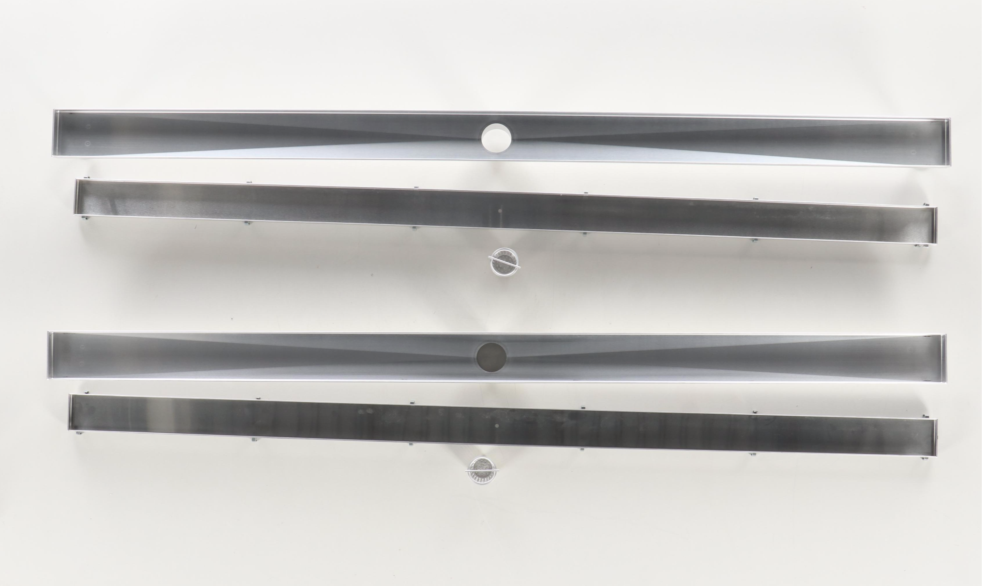 Brushed Stainless Steel Linear Tile-In Shower Drains