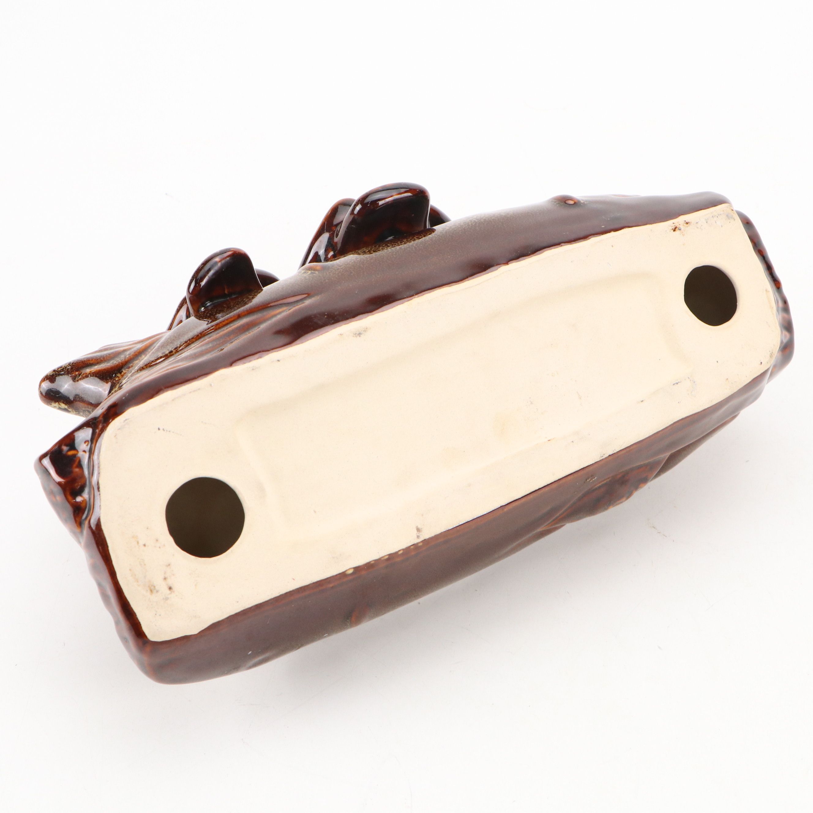 MCM Art Pottery Three-Owl Bowl