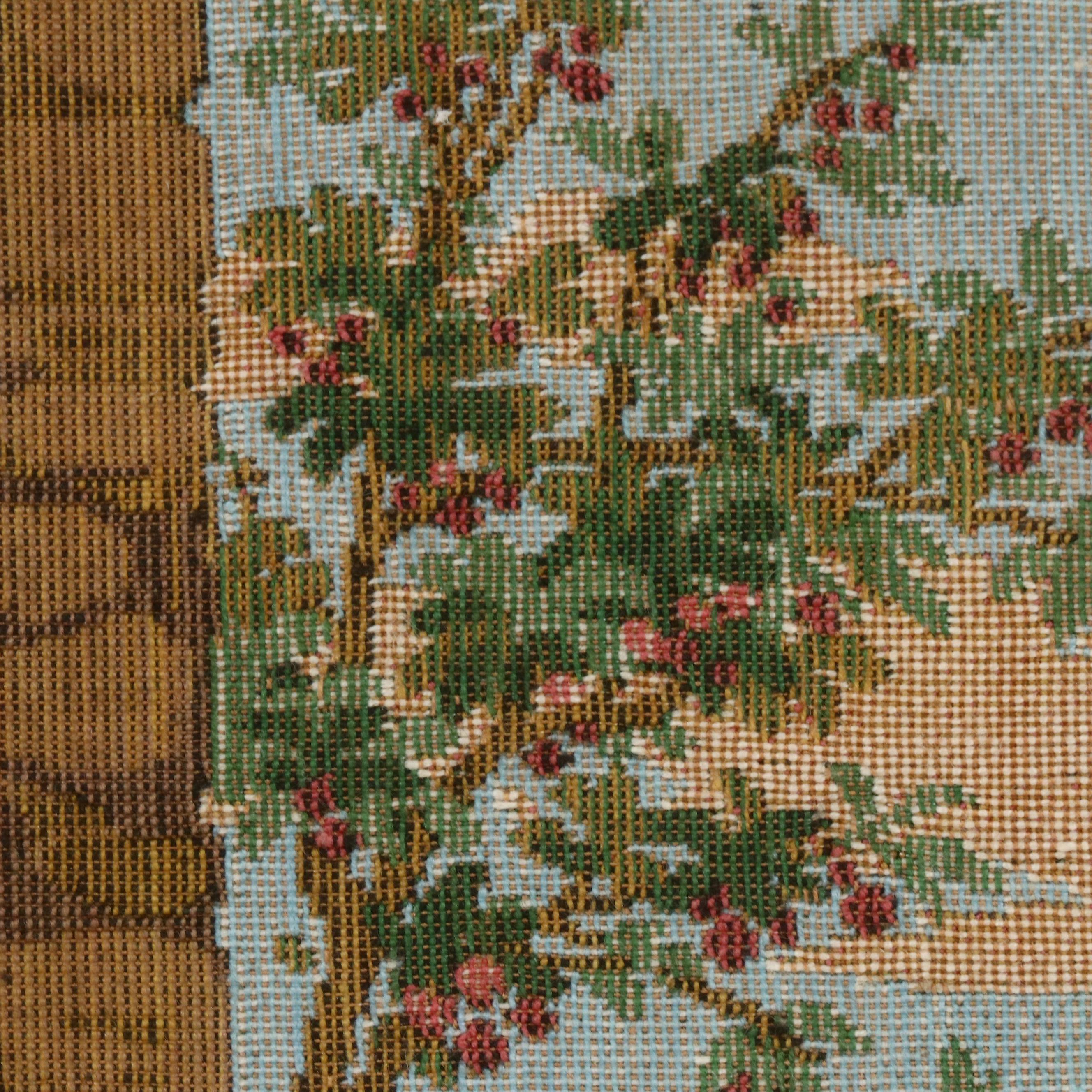 Woven Tapestry with Children in Garden, 20th Century