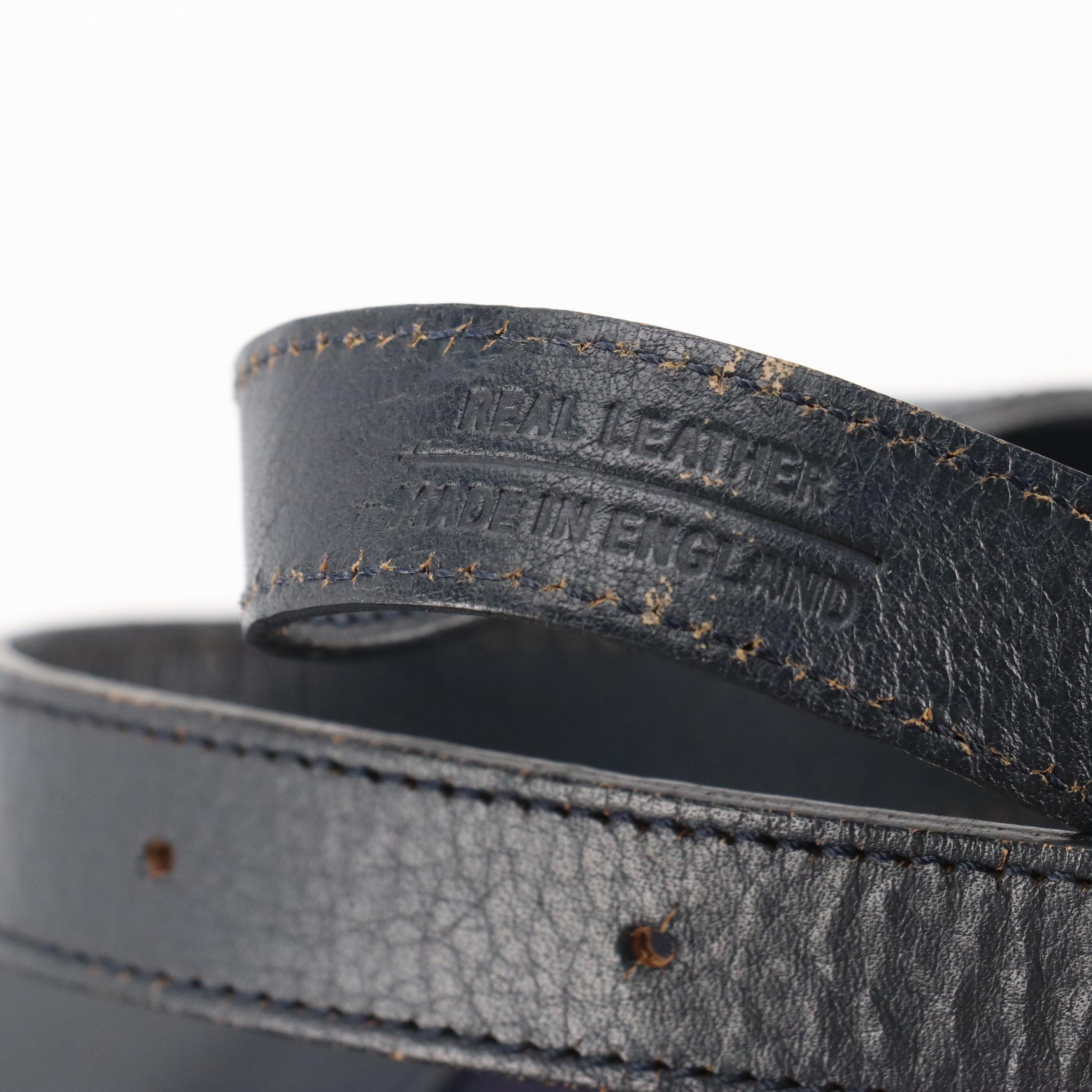 Burberry Full Flap Messenger Bag in Vintage Navy Blue Check Canvas and Leather