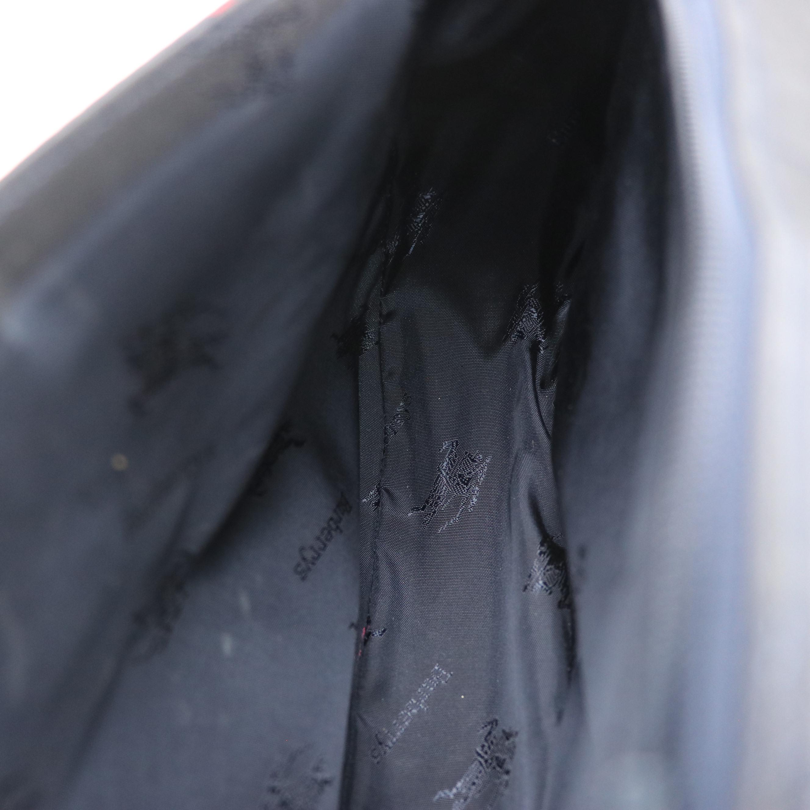 Burberry Full Flap Messenger Bag in Vintage Navy Blue Check Canvas and Leather