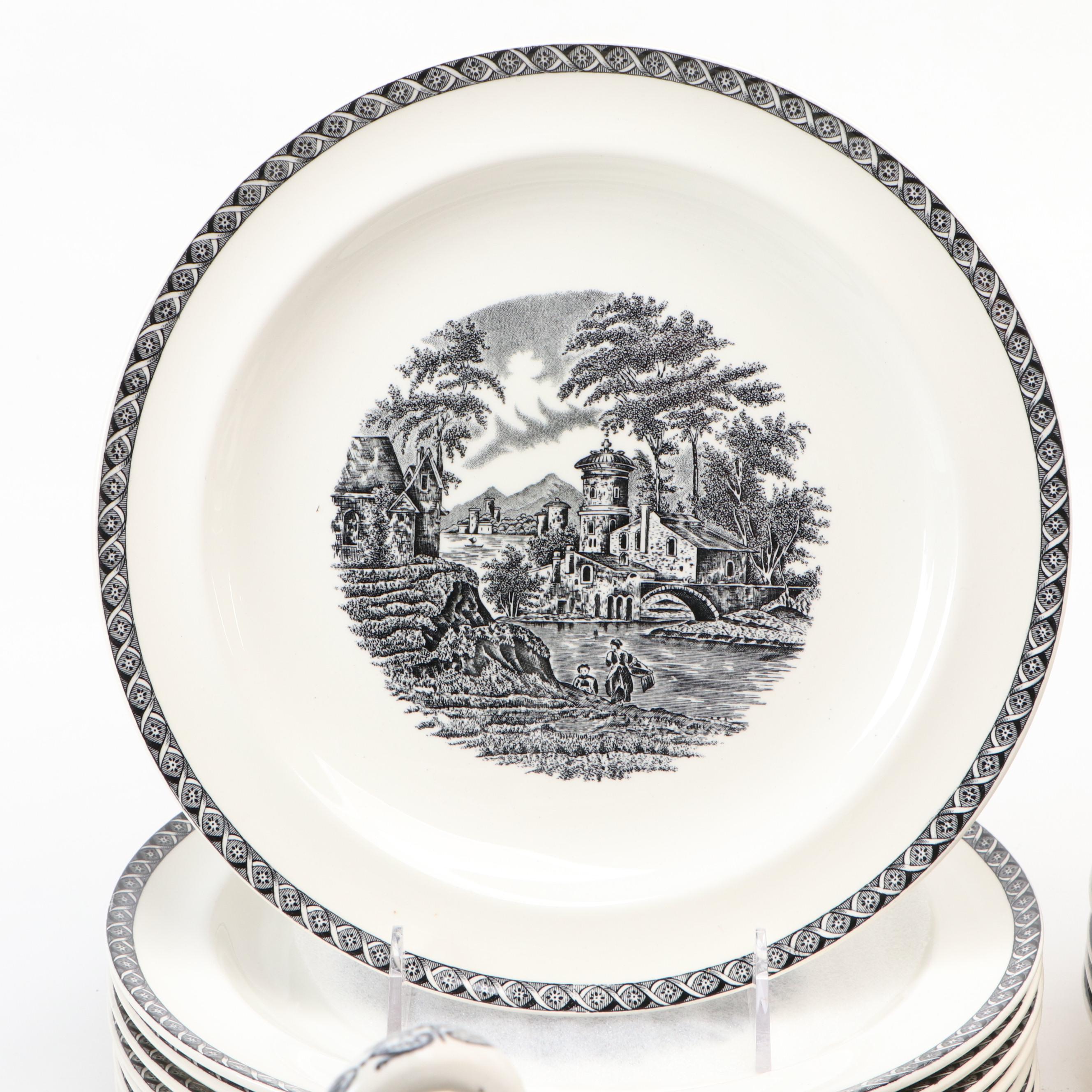 Wedgwood "Lugano" Ceramic Dinnerware, Late 20th Century