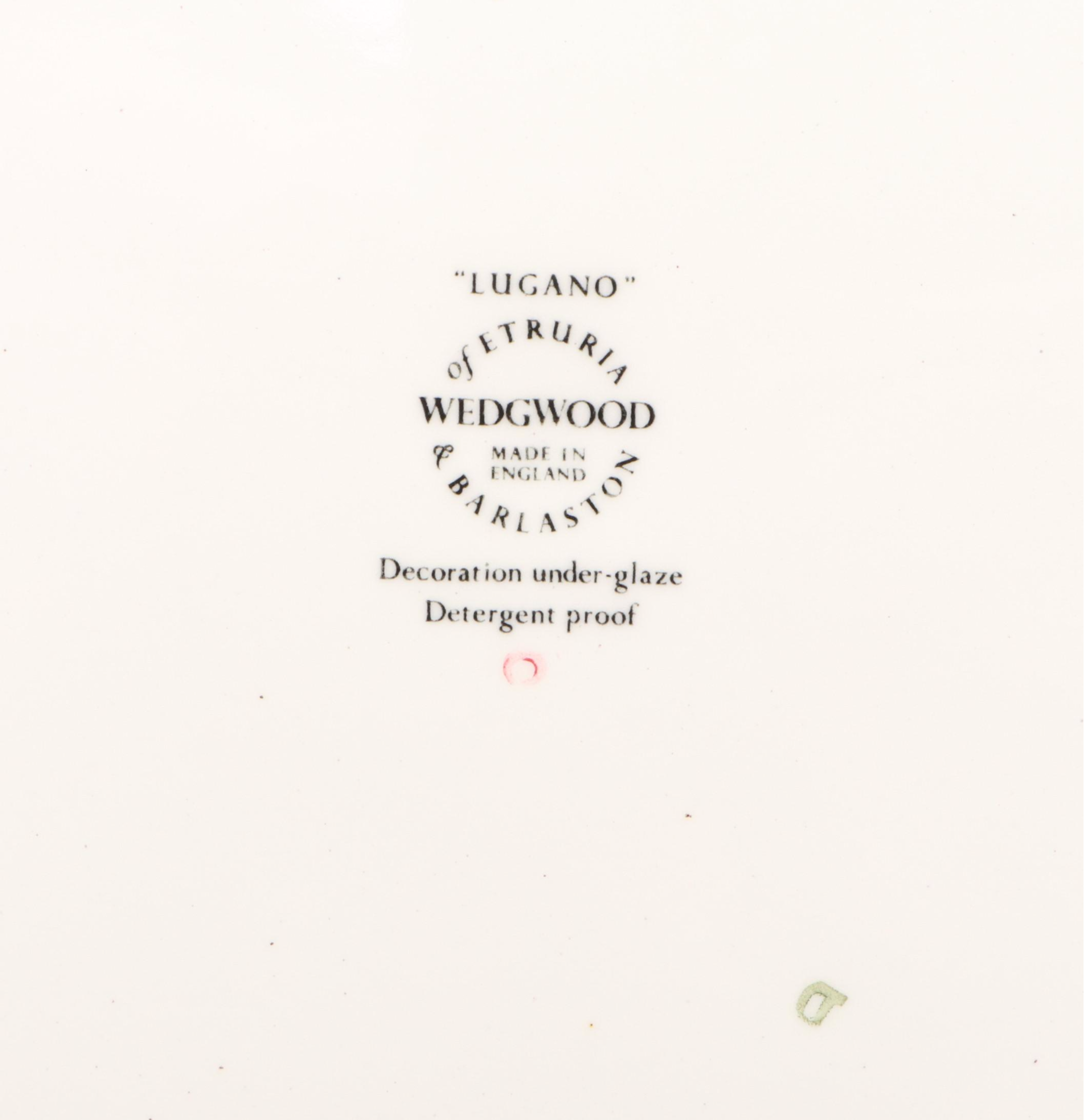 Wedgwood "Lugano" Ceramic Dinnerware, Late 20th Century
