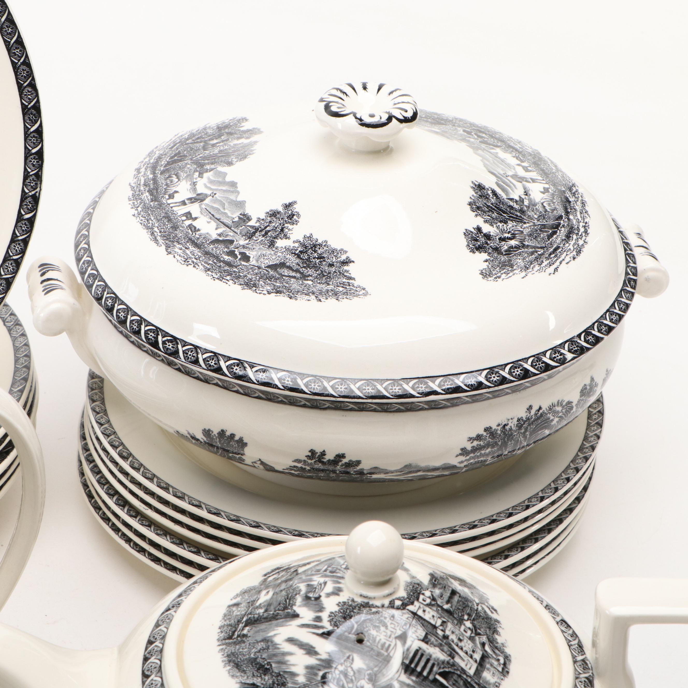 Wedgwood "Lugano" Ceramic Dinnerware, Late 20th Century