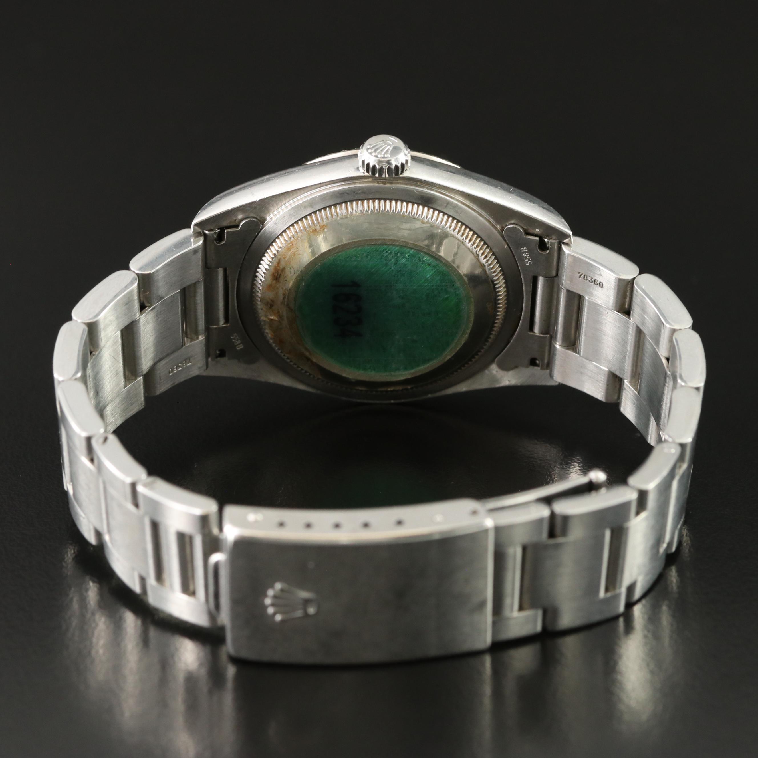 Rolex Datejust 16234 Diamond Jubilee 36mm Steel Automatic Watch circa 2005