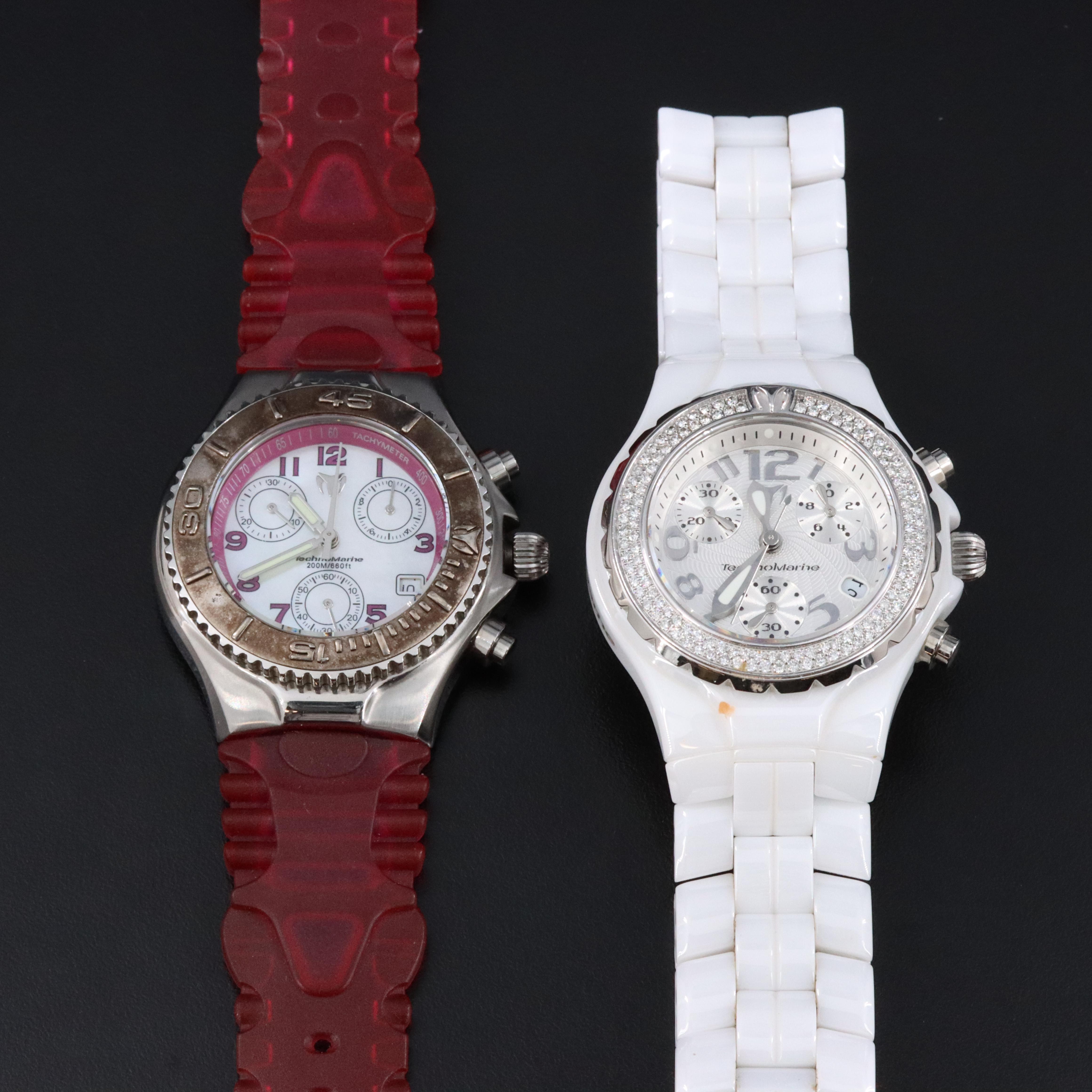 TechnoMarine Ceramic & Steel Chronograph Quartz Watches