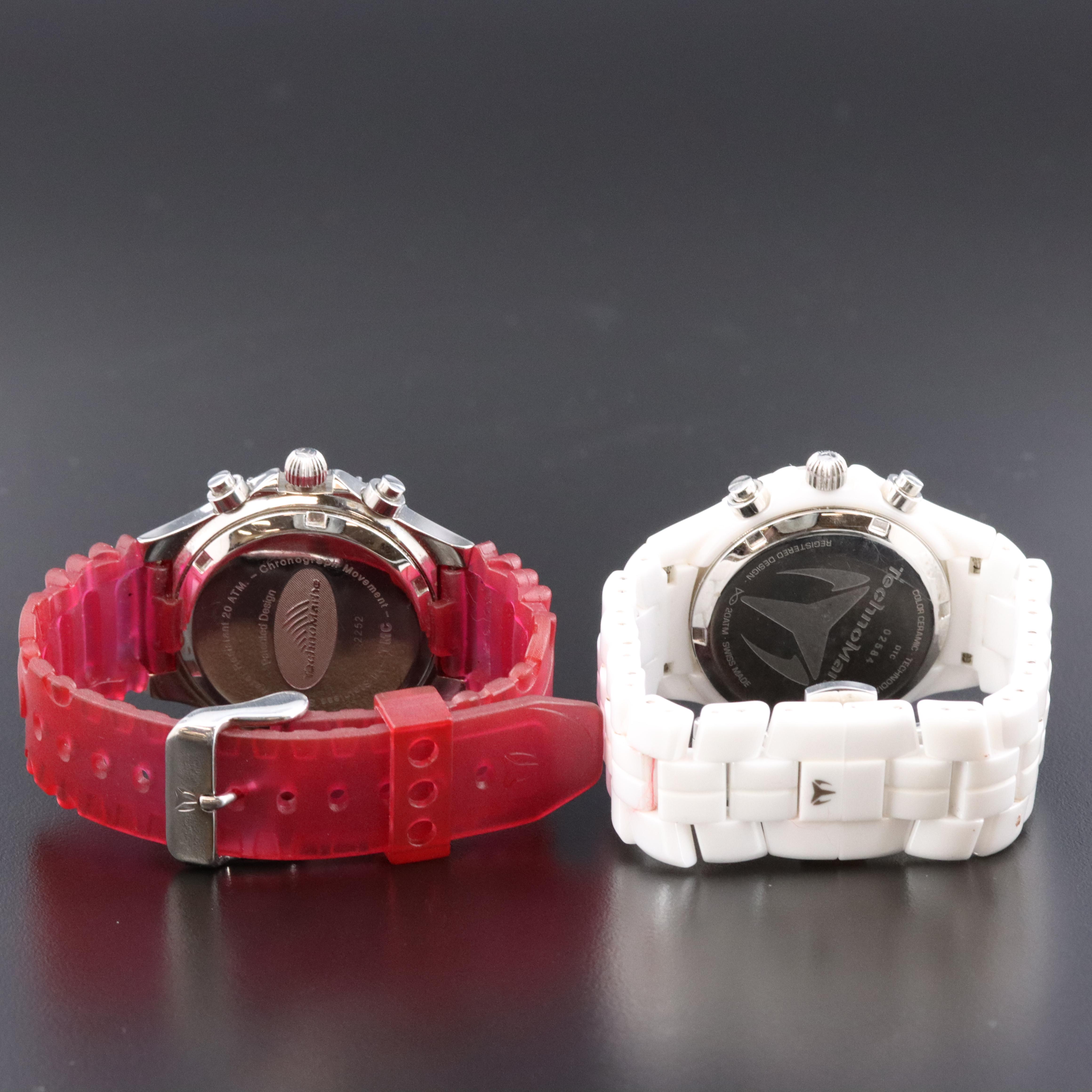 TechnoMarine Ceramic & Steel Chronograph Quartz Watches