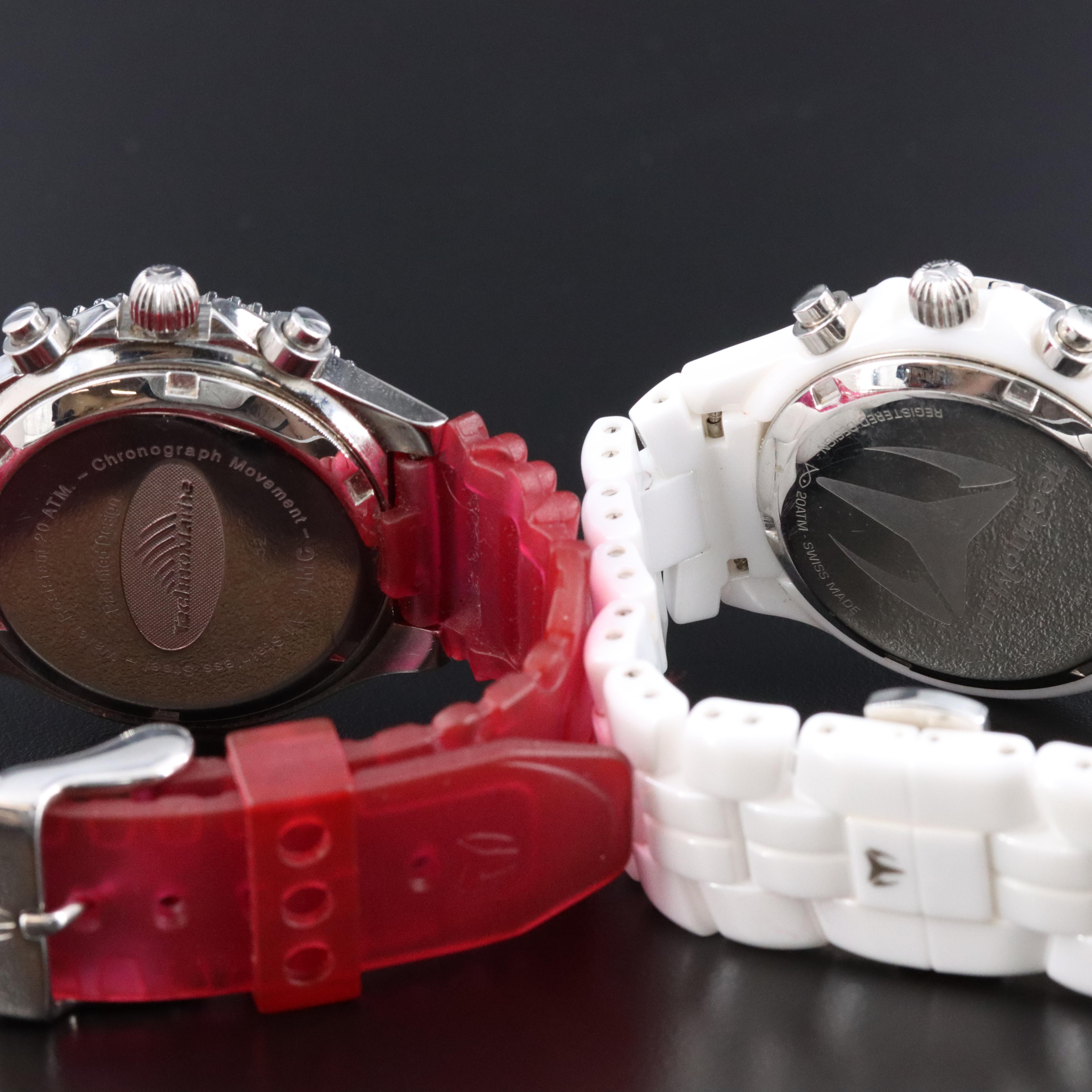 TechnoMarine Ceramic & Steel Chronograph Quartz Watches