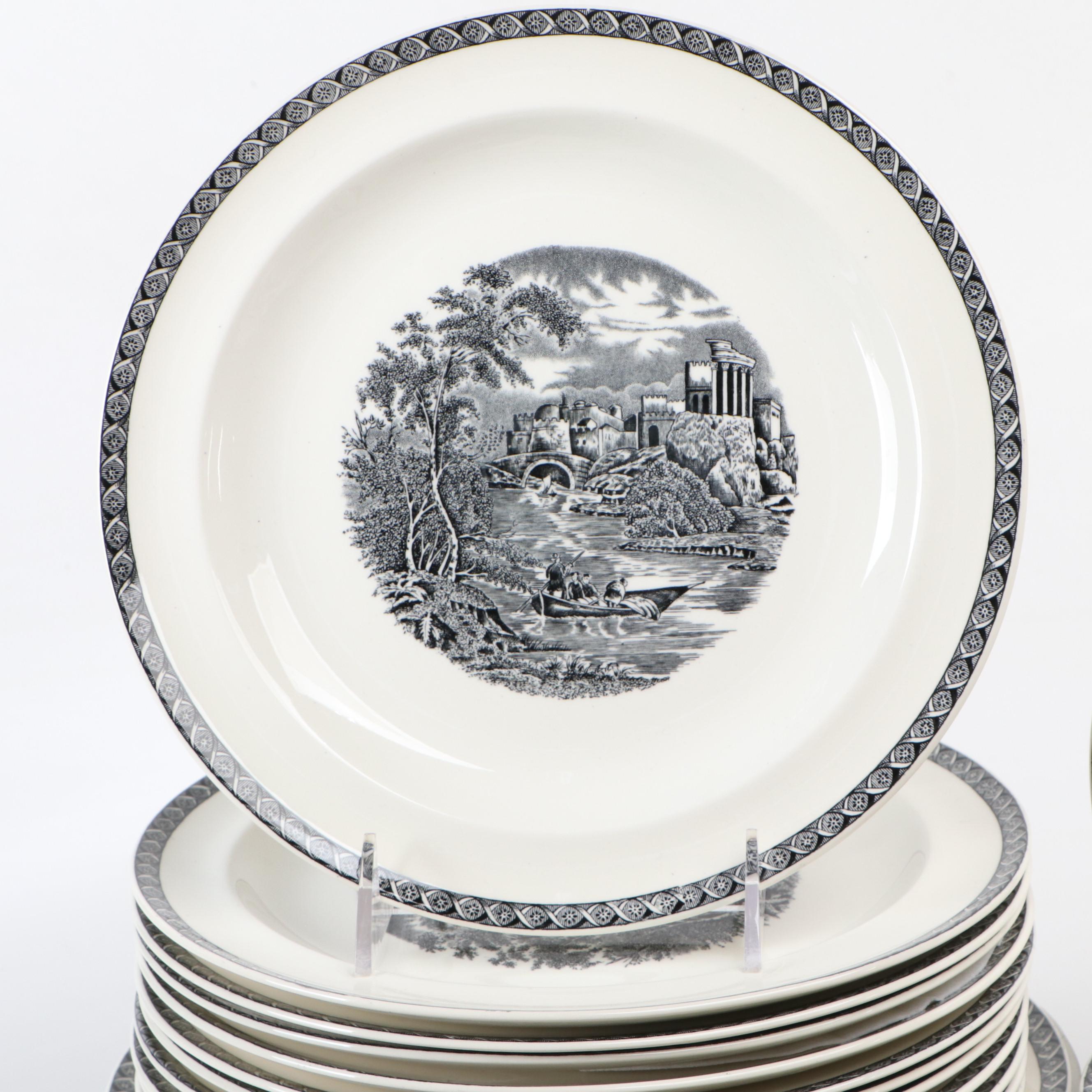 Wedgwood "Lugano" Ceramic Dinnerware, Late 20th Century