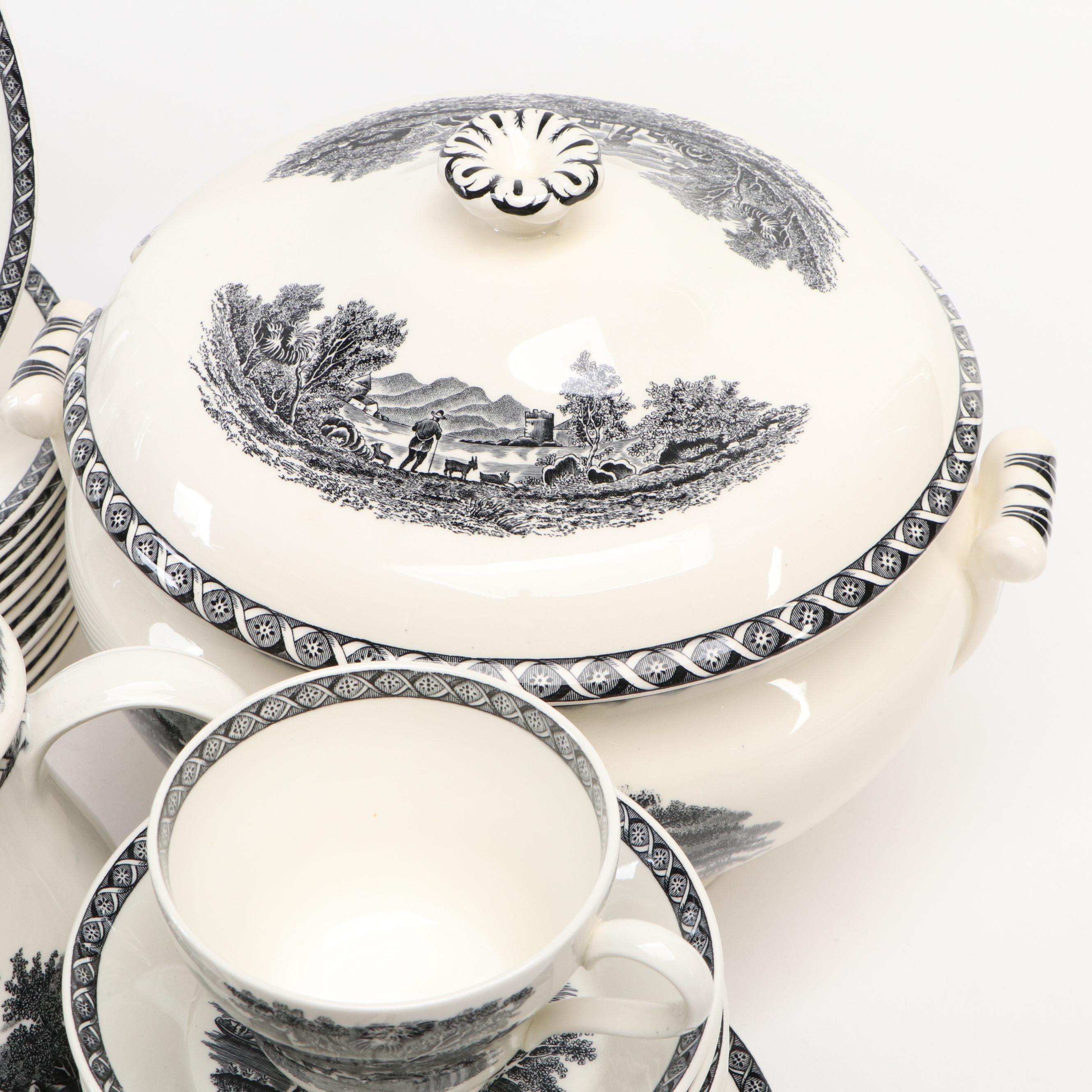 Wedgwood "Lugano" Ceramic Dinnerware, Late 20th Century