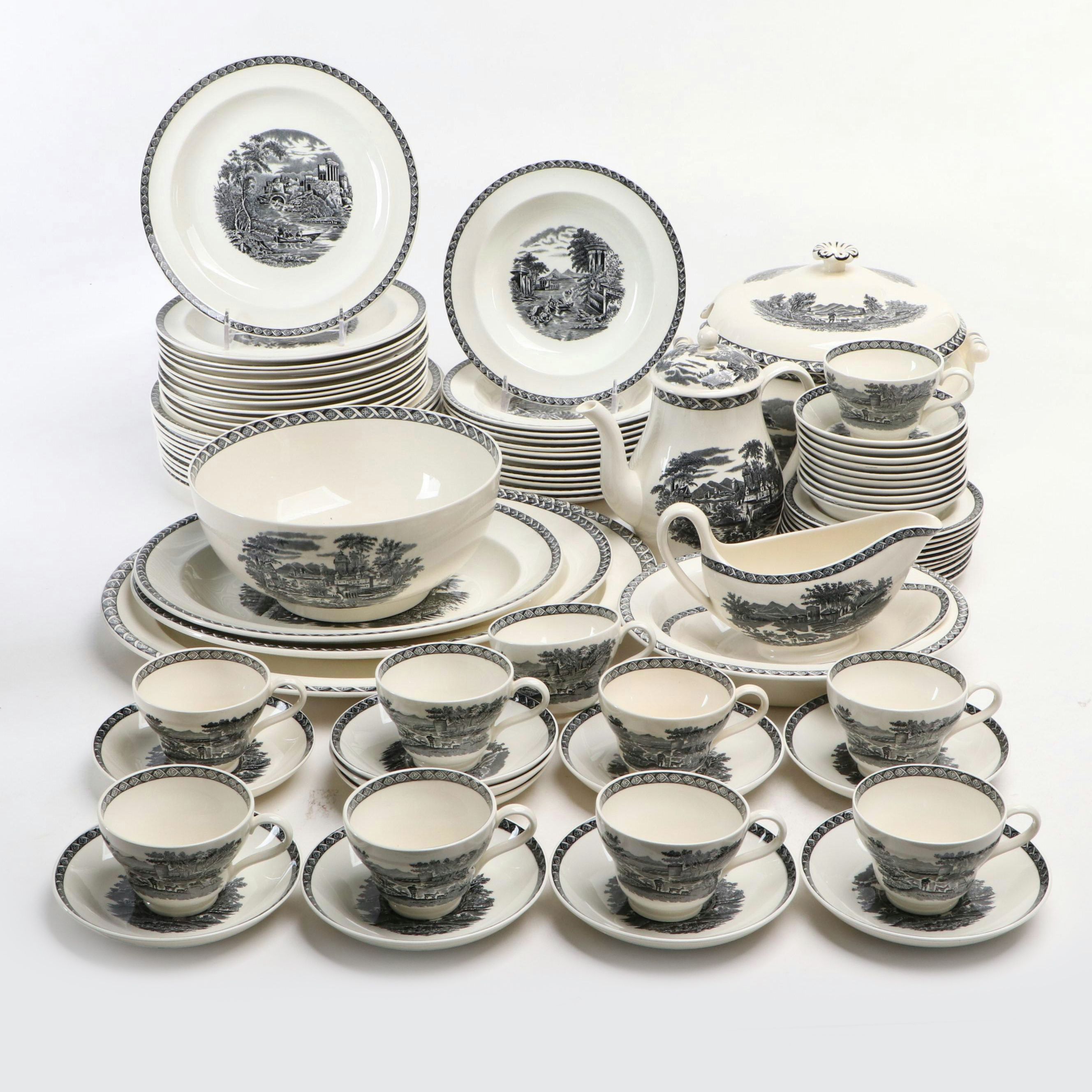 Wedgwood "Lugano" Ceramic Dinnerware, Late 20th Century