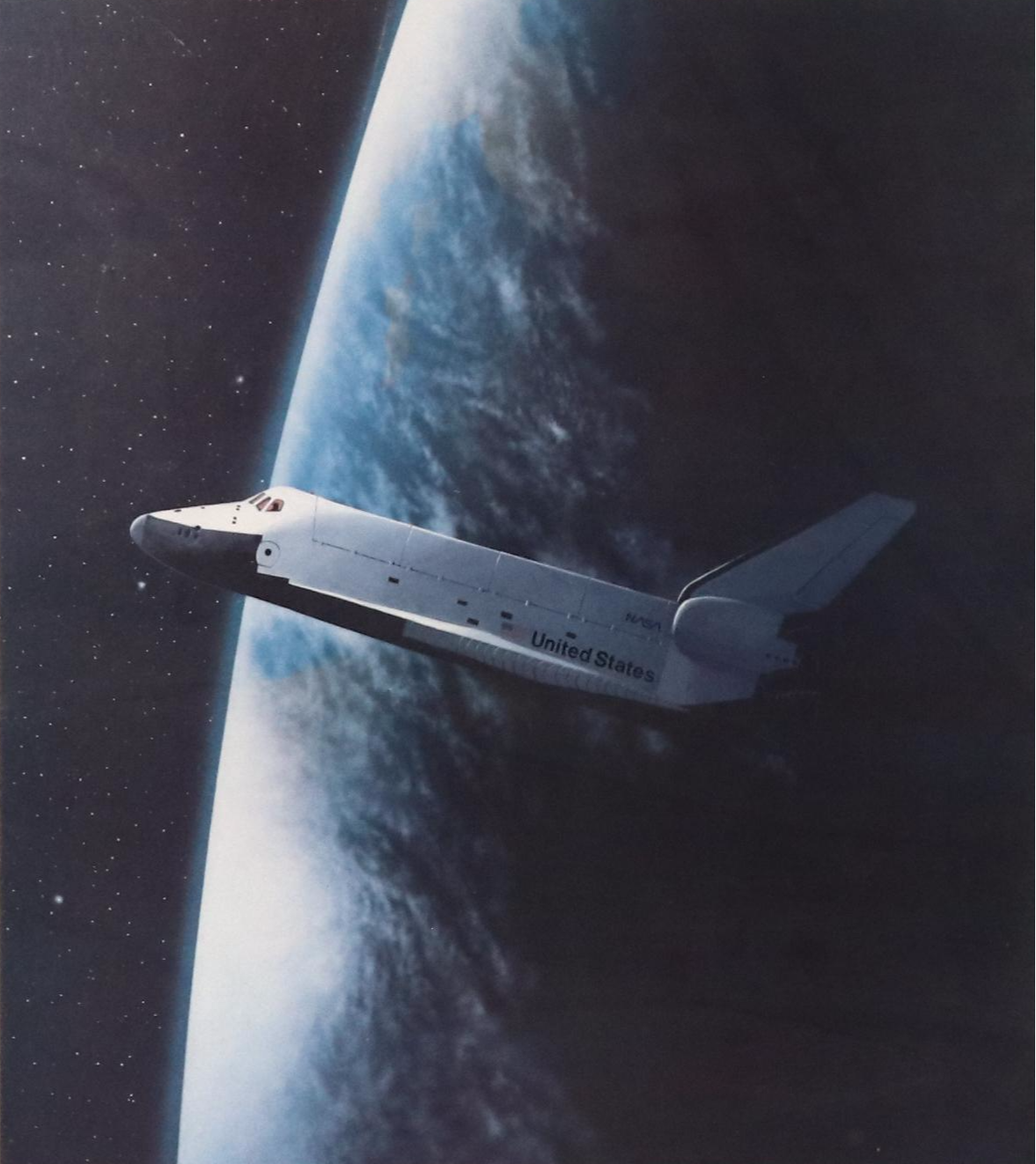Leroy Williams Offset Lithograph of NASA Space Shuttle, 1979