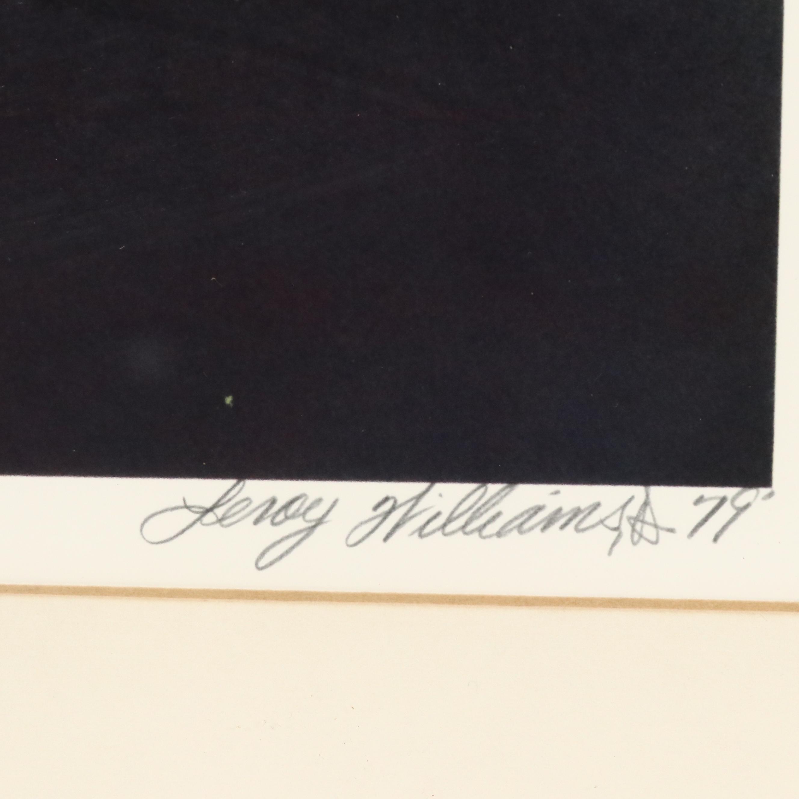 Leroy Williams Offset Lithograph of NASA Space Shuttle, 1979