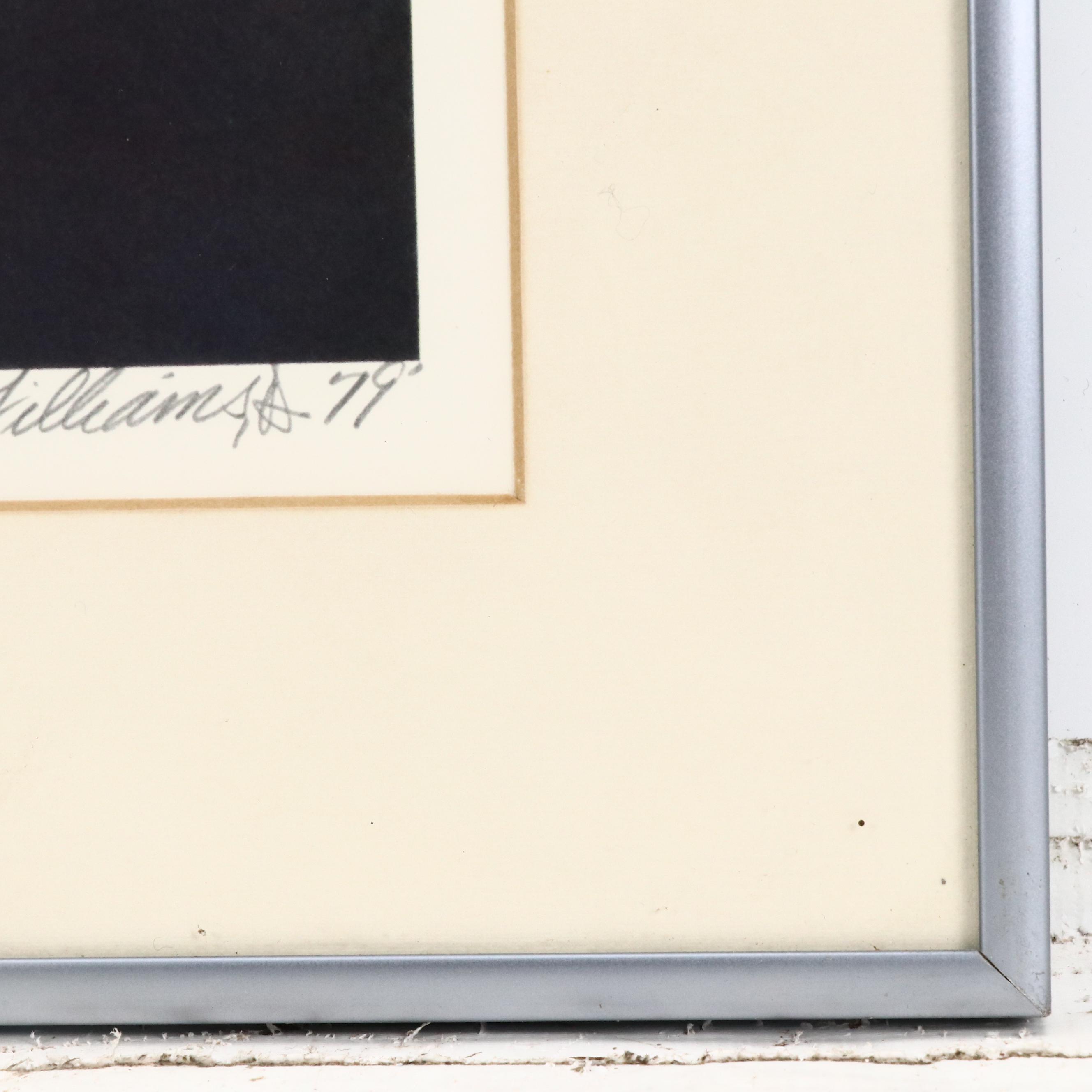 Leroy Williams Offset Lithograph of NASA Space Shuttle, 1979