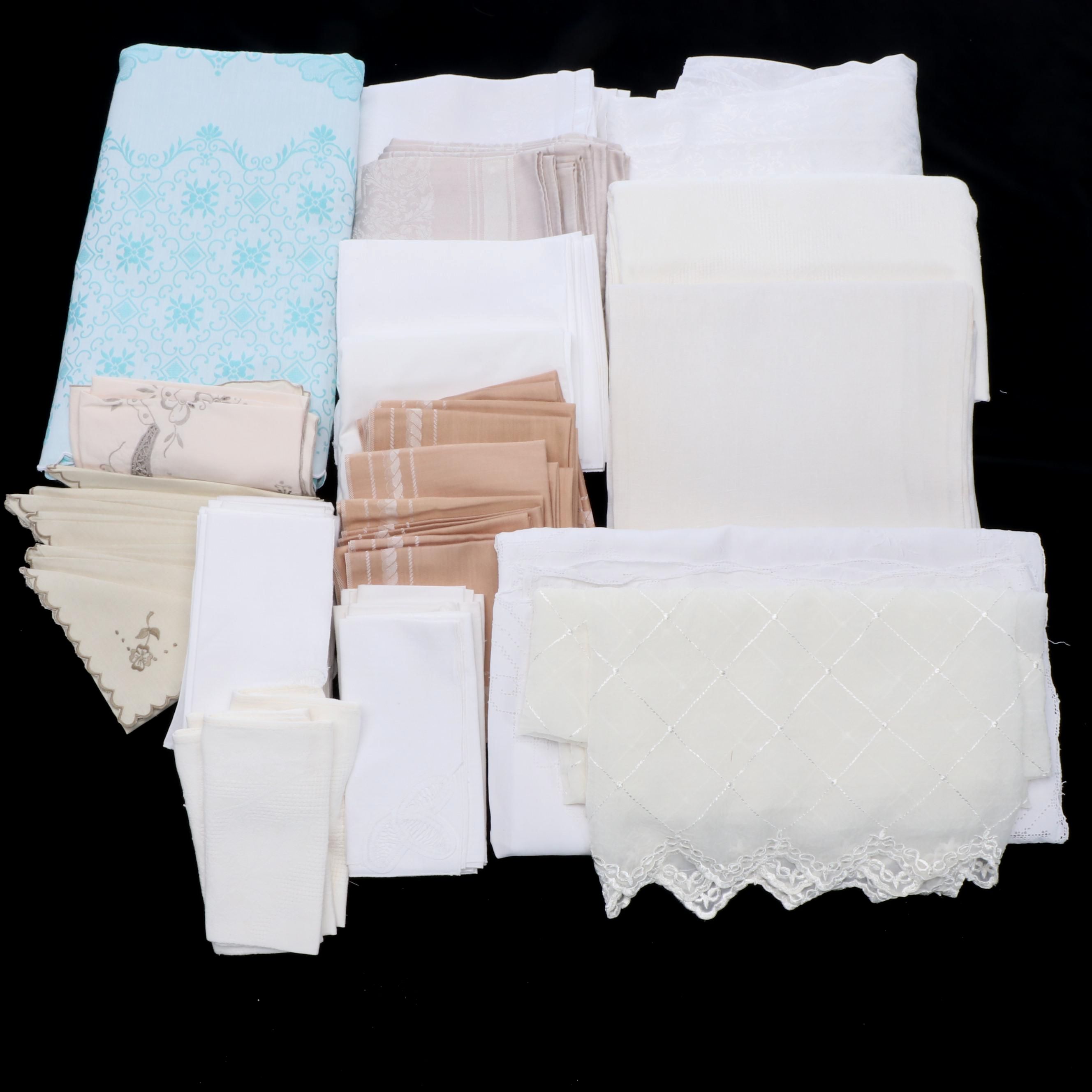 Cutwork and Embroidered with Other Table Linens, 20th Century