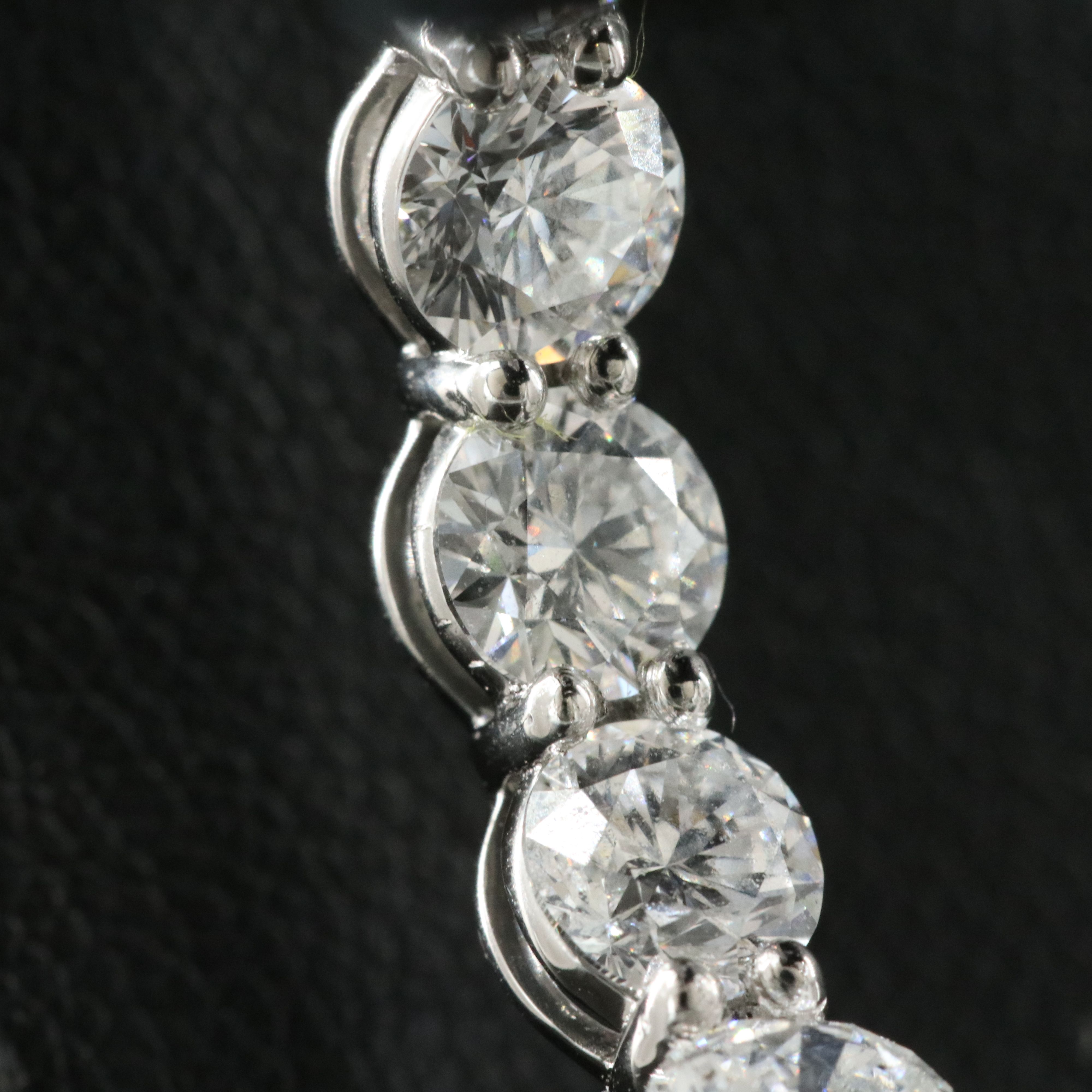 Platinum 10.48 CTW Lab Grown Diamond Inside Out Hoop Earrings