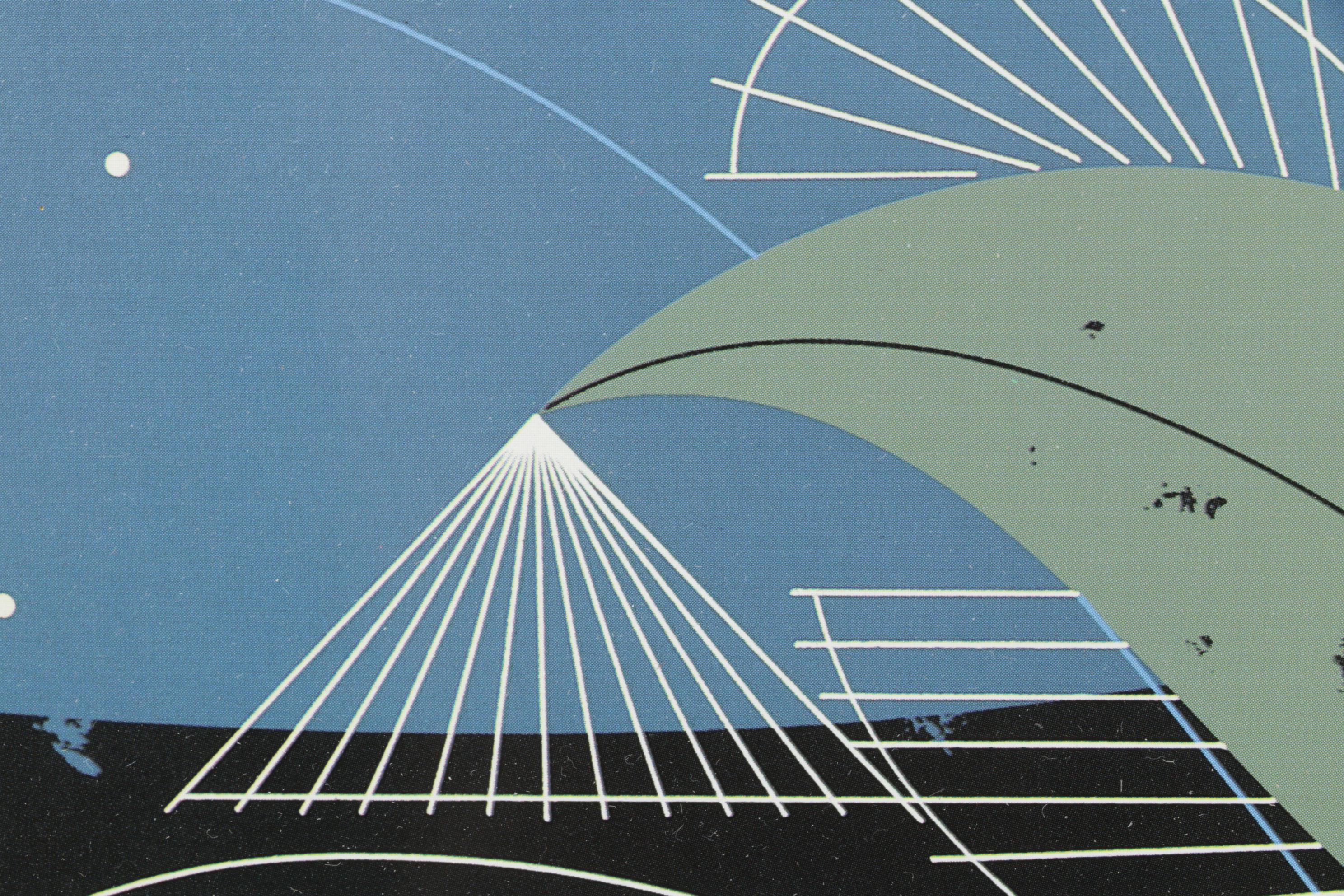 Offset Lithograph After Charley Harper "Brief Bio (Luna Moth)"