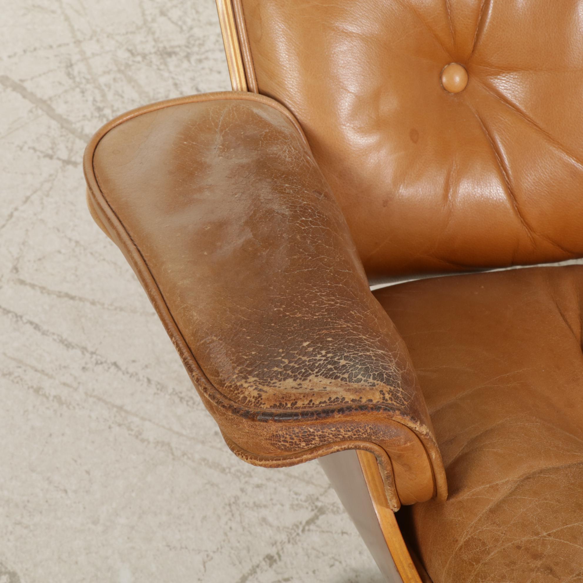 Three Charles and Ray Eames for Herman Miller Wood Lounge Chairs and One Ottoman