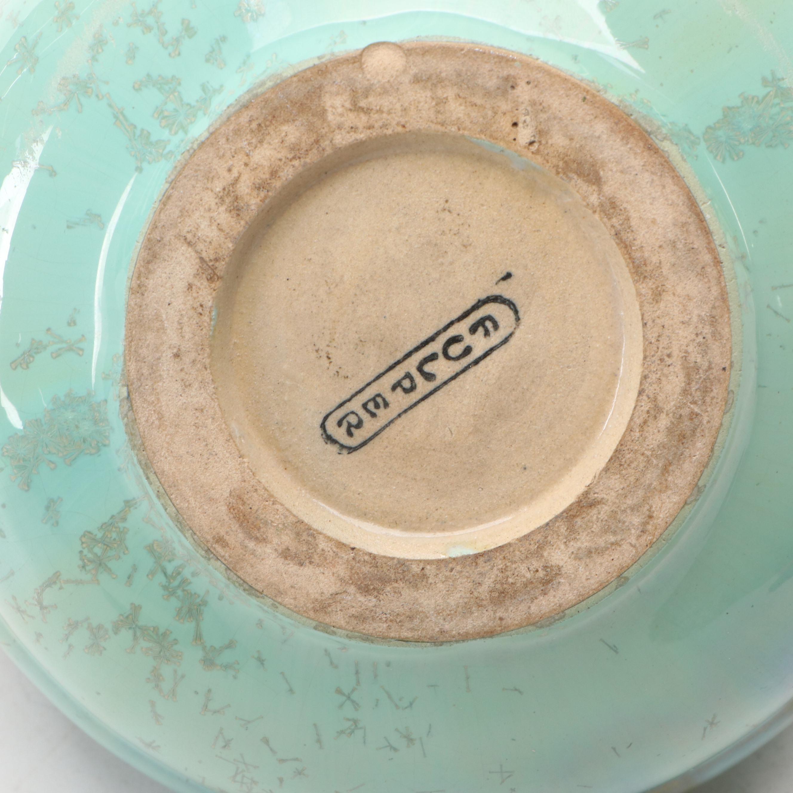 Fulper Pottery Arts & Crafts Crystalline Green Glazed Vase